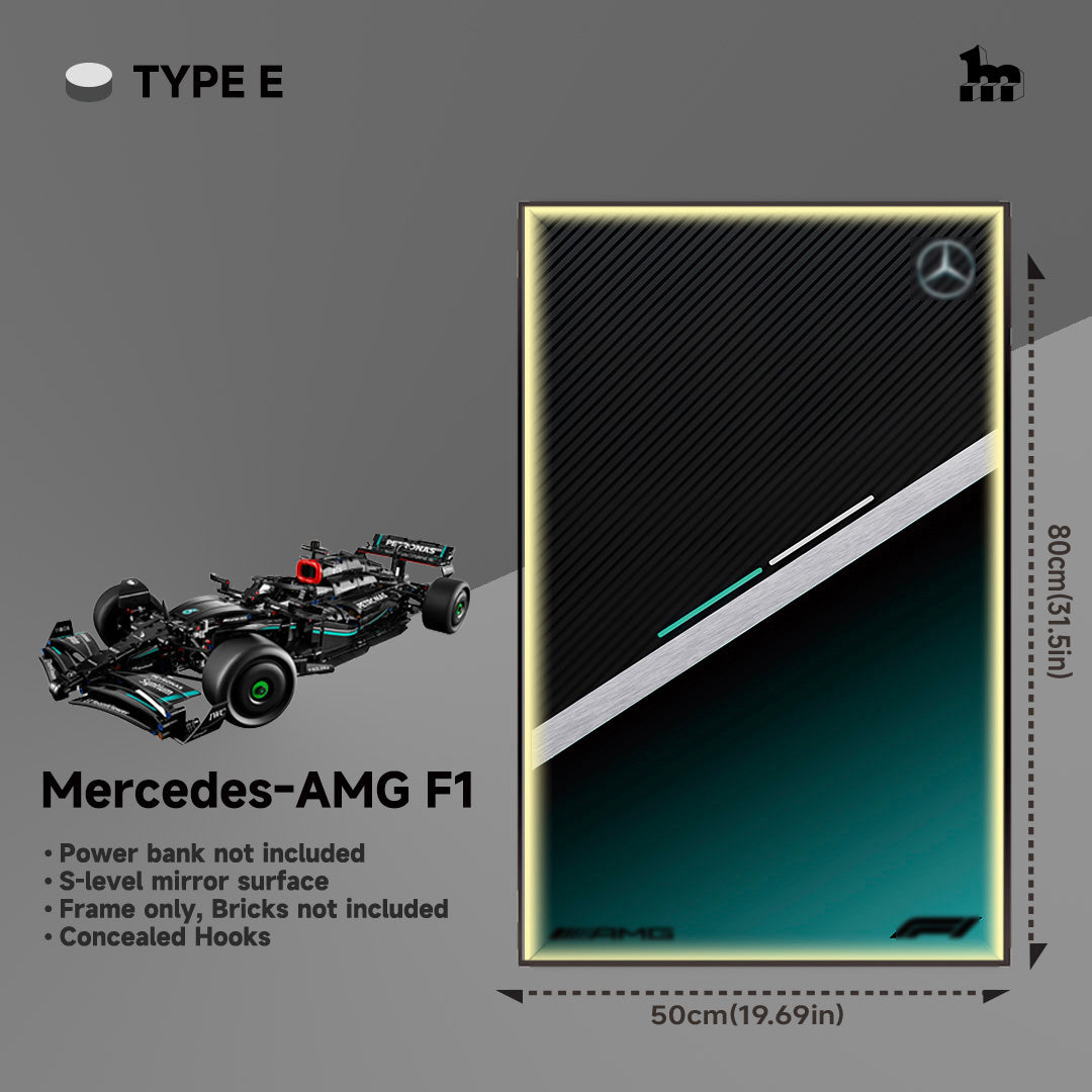 Wall Display Frame For LEGO® Technic™ F1 Series.