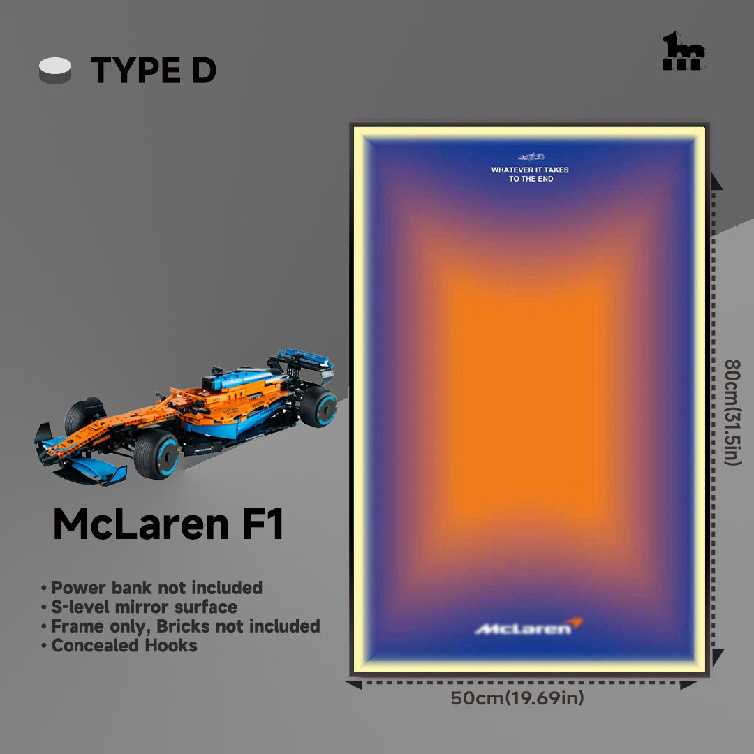 Wall Display Frame For LEGO® Technic™ F1 Series.