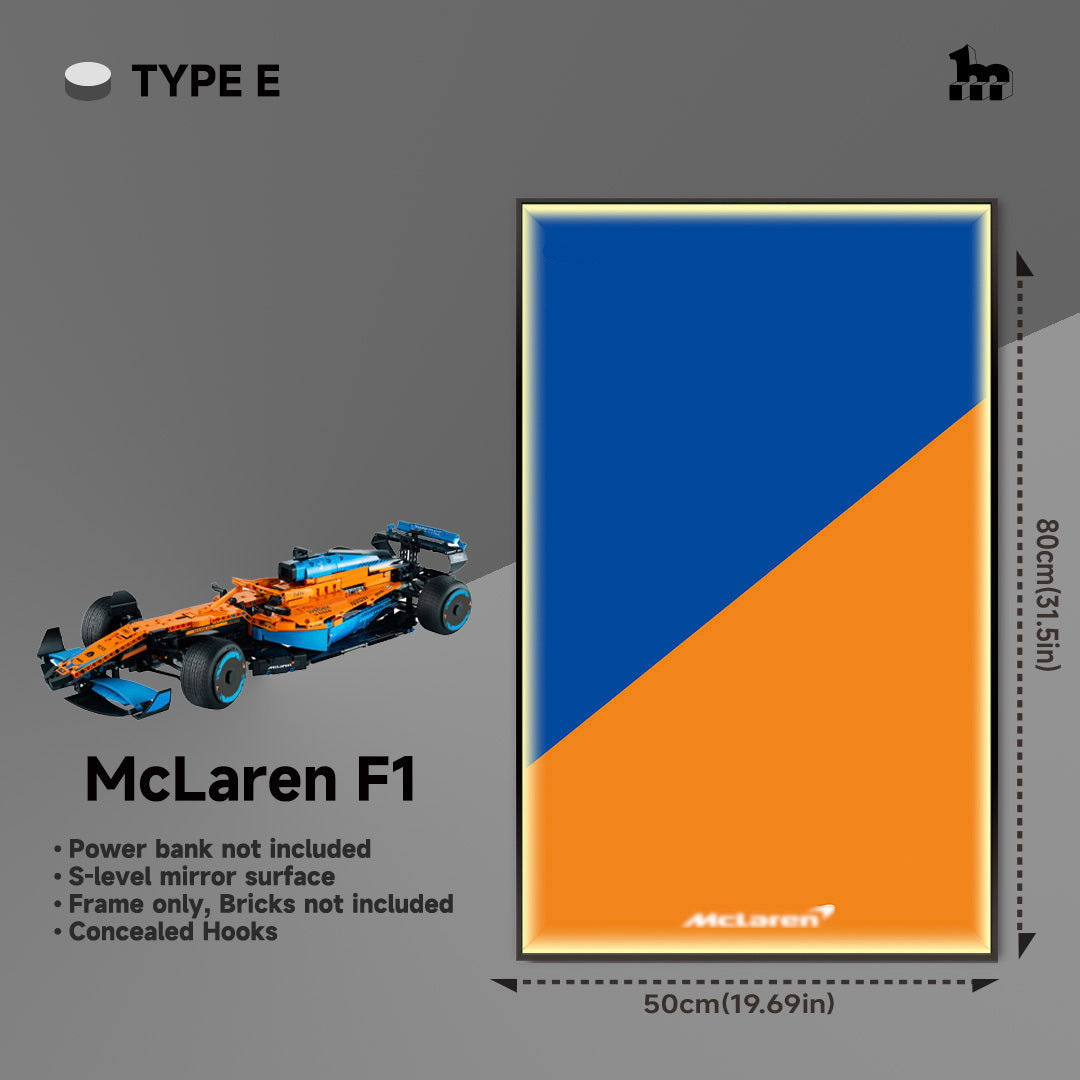 Wall Display Frame For LEGO® Technic™ F1 Series.