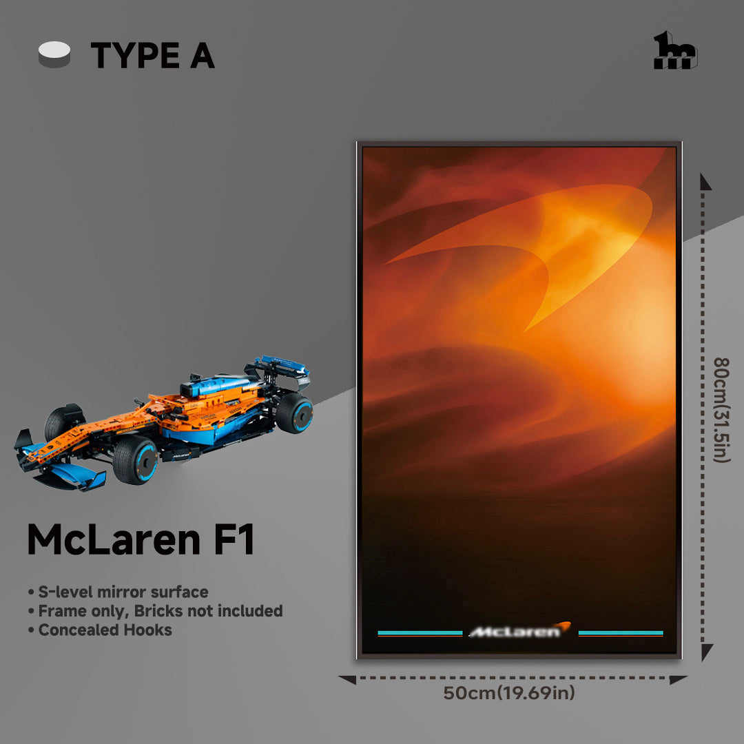 Wall Display Frame For LEGO® Technic™ F1 Series.