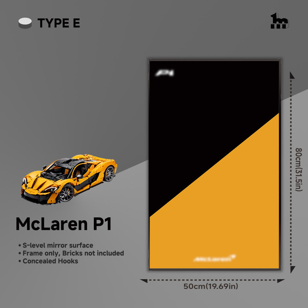Wall Display Frame For LEGO® Technic™ Supercar.