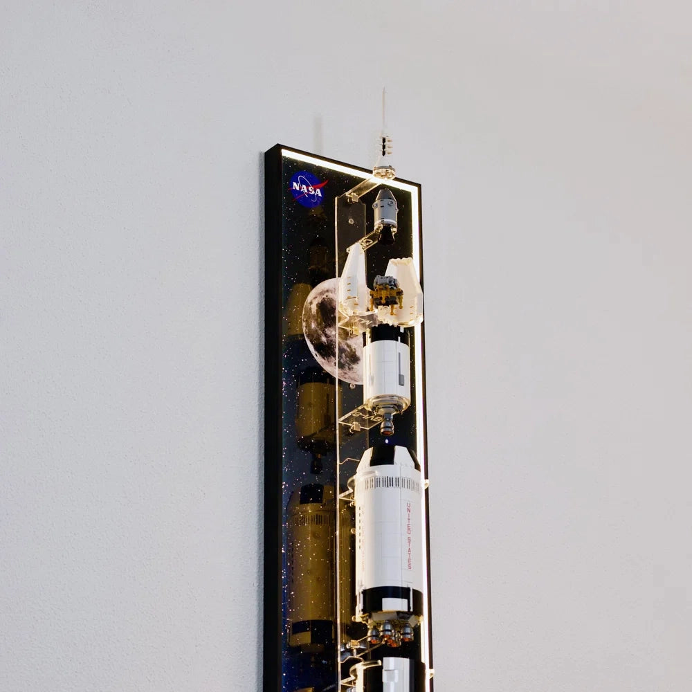 Wall Display Frame for LEGO® Ideas 92176 NASA Apollo Saturn V