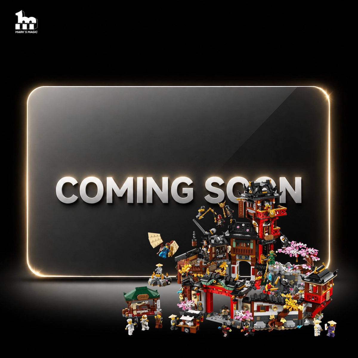 Display Case For LEGO® 71861 NINJAGO The Old Town 15th Anniversary