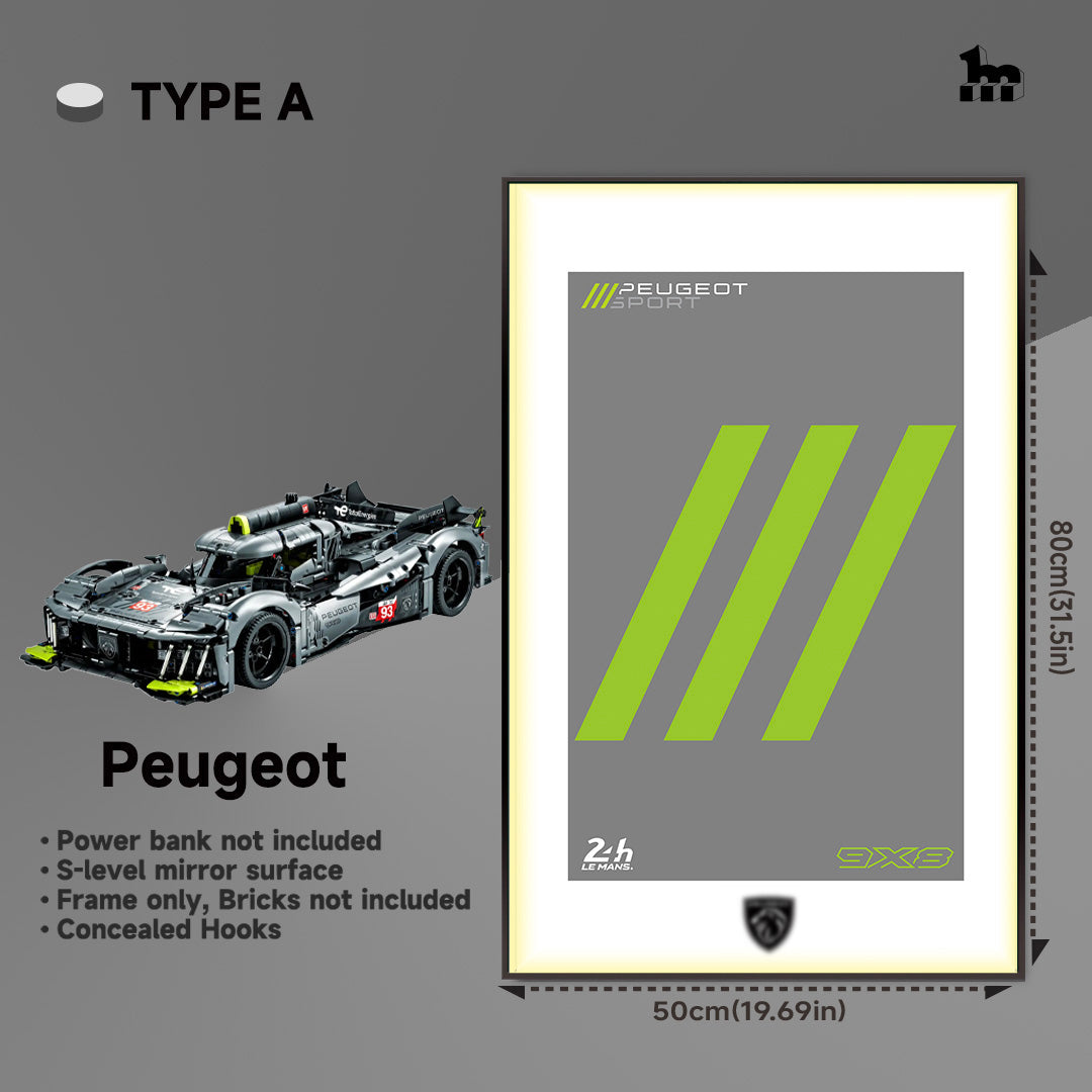 LEGO® TECHNIC™ Peugeot display frame