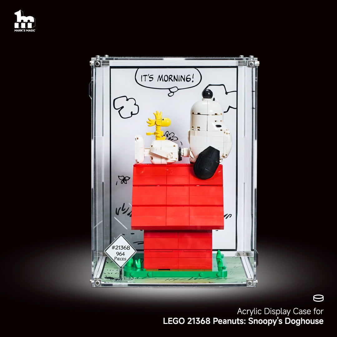【PREMIUM】 Display Case For LEGO Ideas 21368 Peanuts: Snoopy's Doghouse