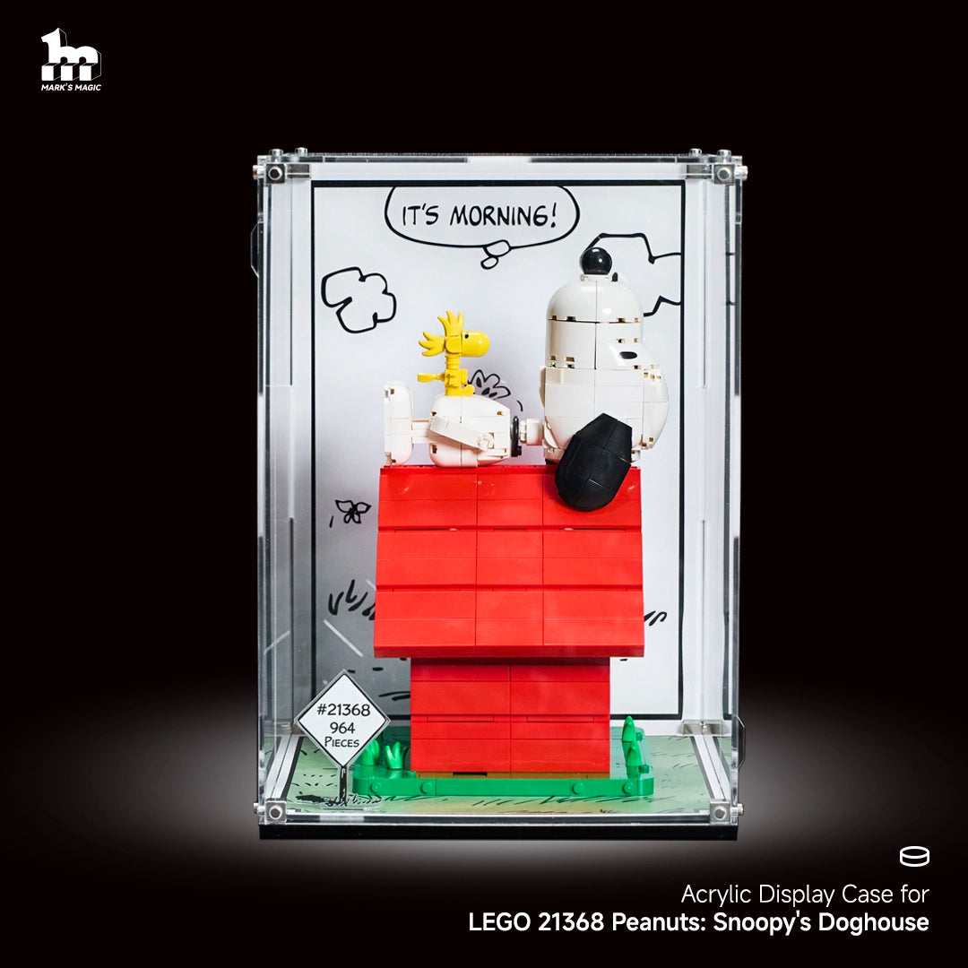 【PREMIUM】 Display Case For LEGO Ideas 21368 Peanuts: Snoopy's Doghouse