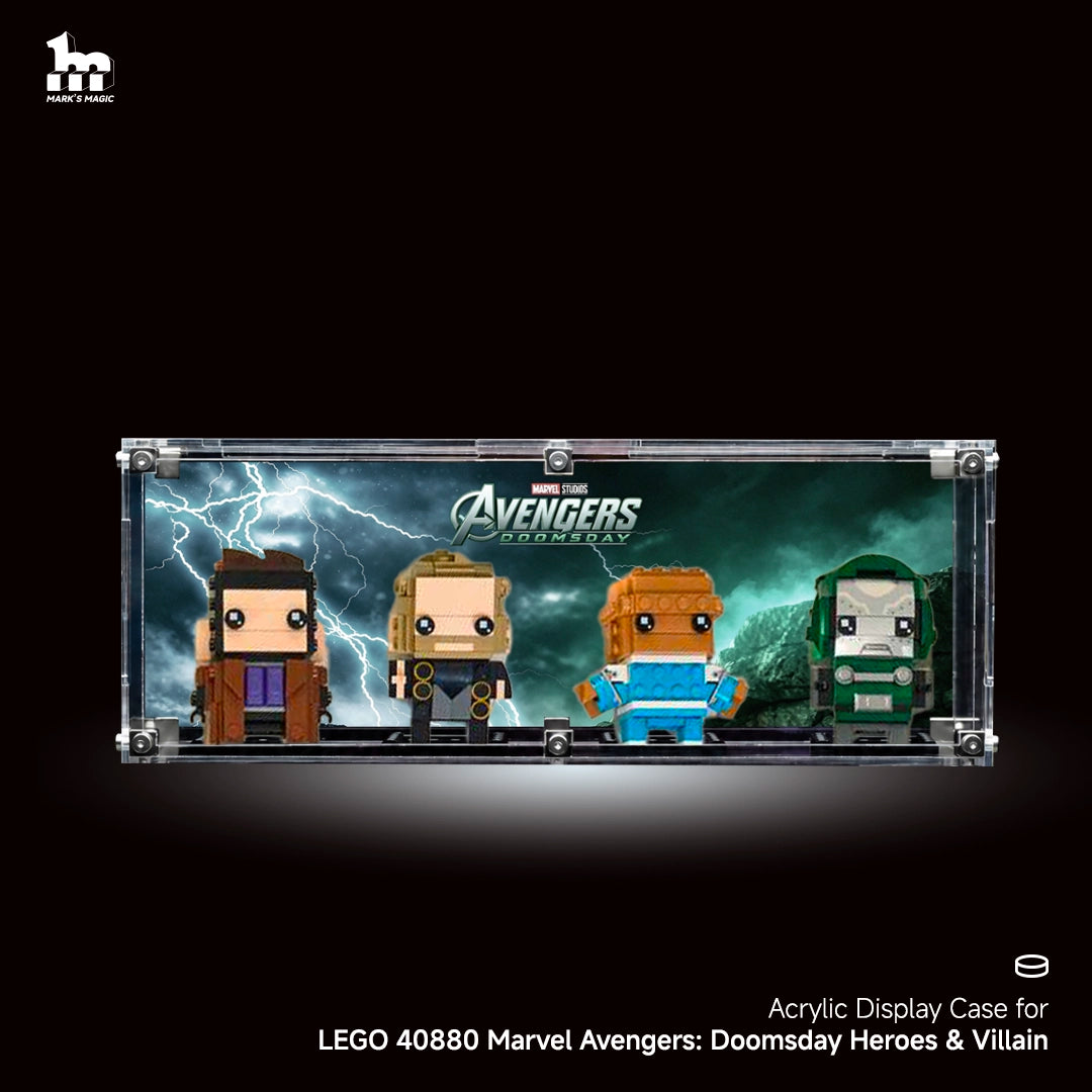 【PREMIUM】Vitrine für LEGO® Stranger Things BrickHeadz aus superhochtransparentem Acryl
