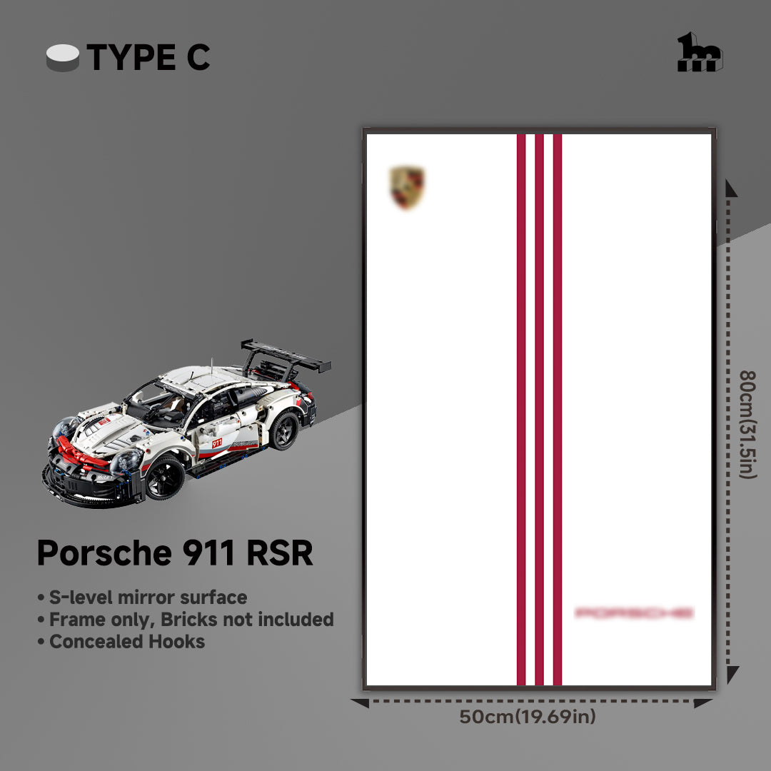 Car Display frame for LEGO® TECHNIC™ Porsche 911 RSR 42096