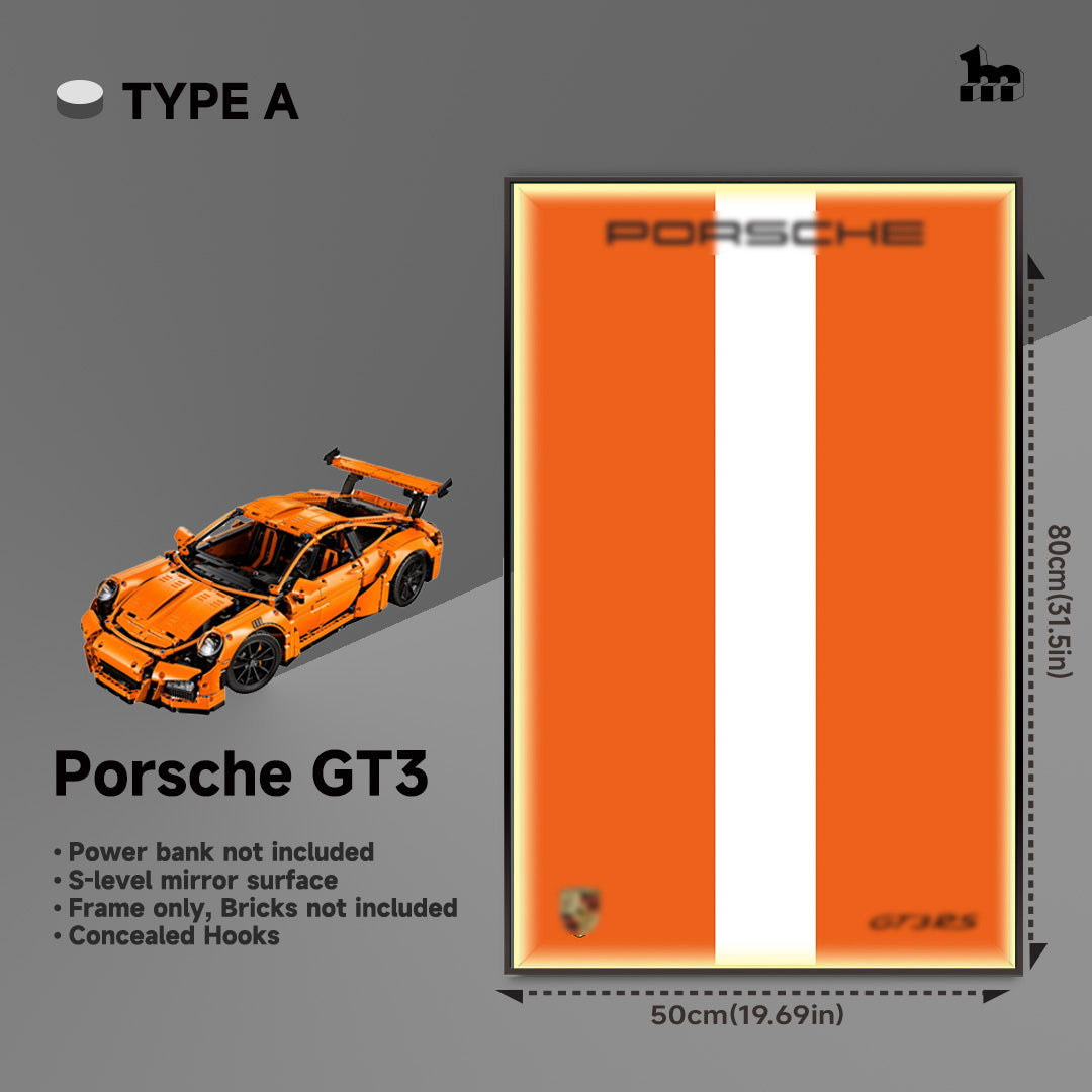 Wall Display Frame For LEGO® Technic™ Supercar.