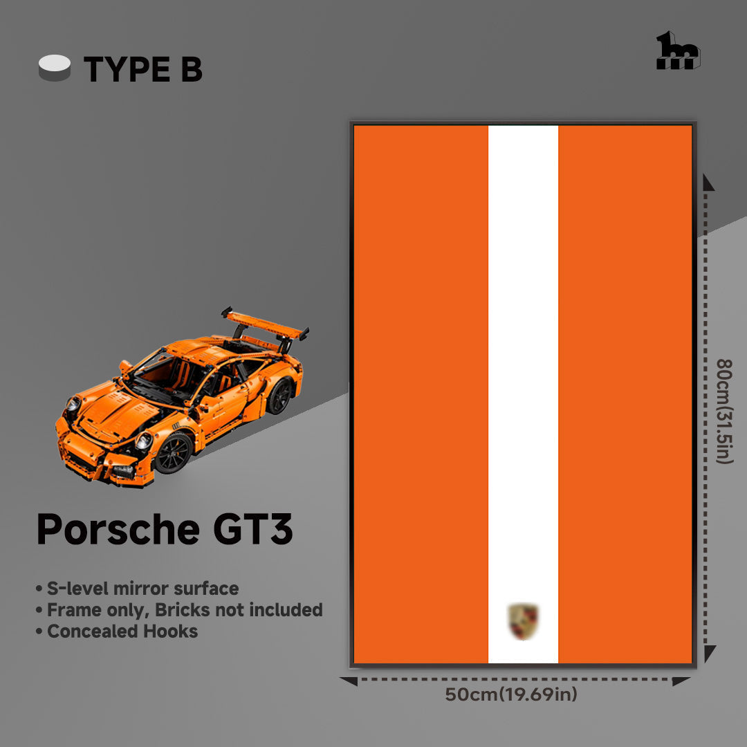 Wall Display Frame For LEGO® Technic™ Supercar.