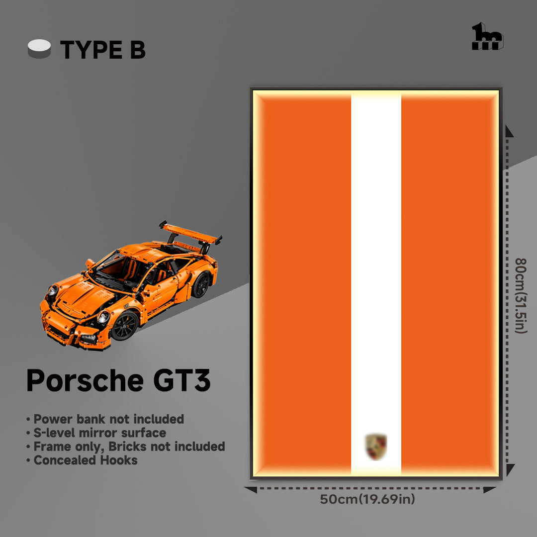 Wall Display Frame For LEGO® Technic™ Supercar.