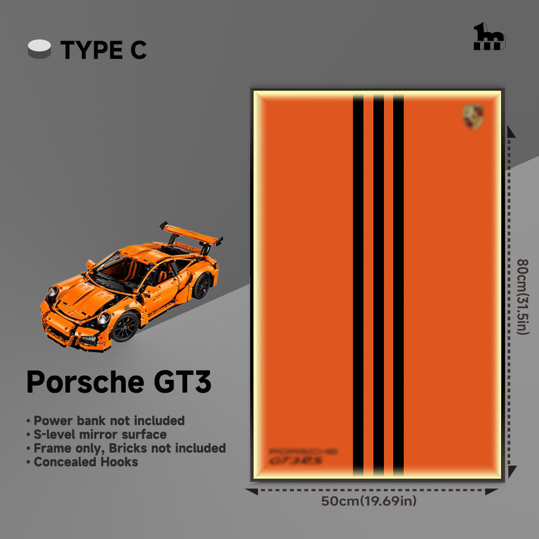 Wall Display Frame For LEGO® Technic™ Supercar.