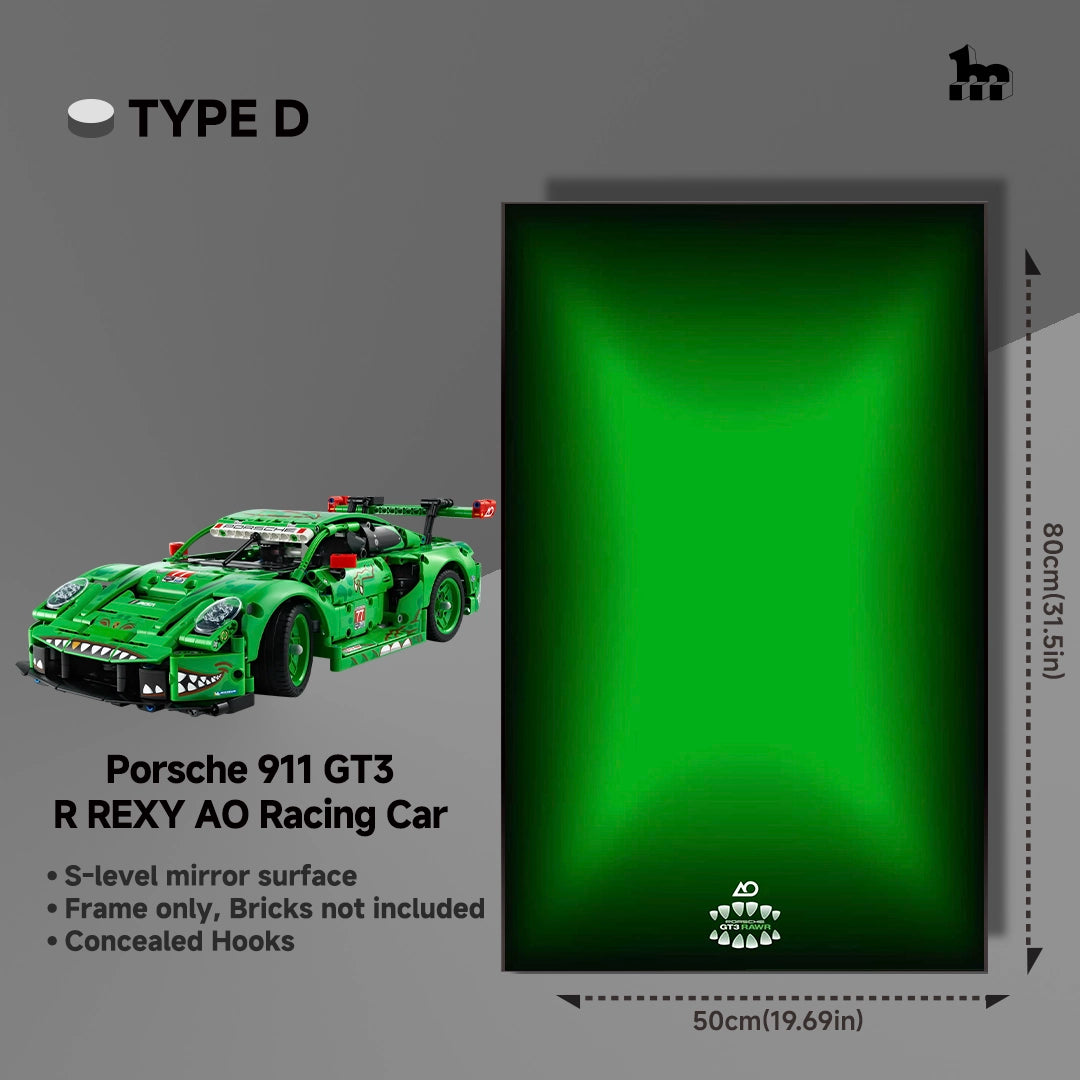 Car Display Frame For LEGO® 42224 Porsche 911 GT3 R REXY AO Racing Car