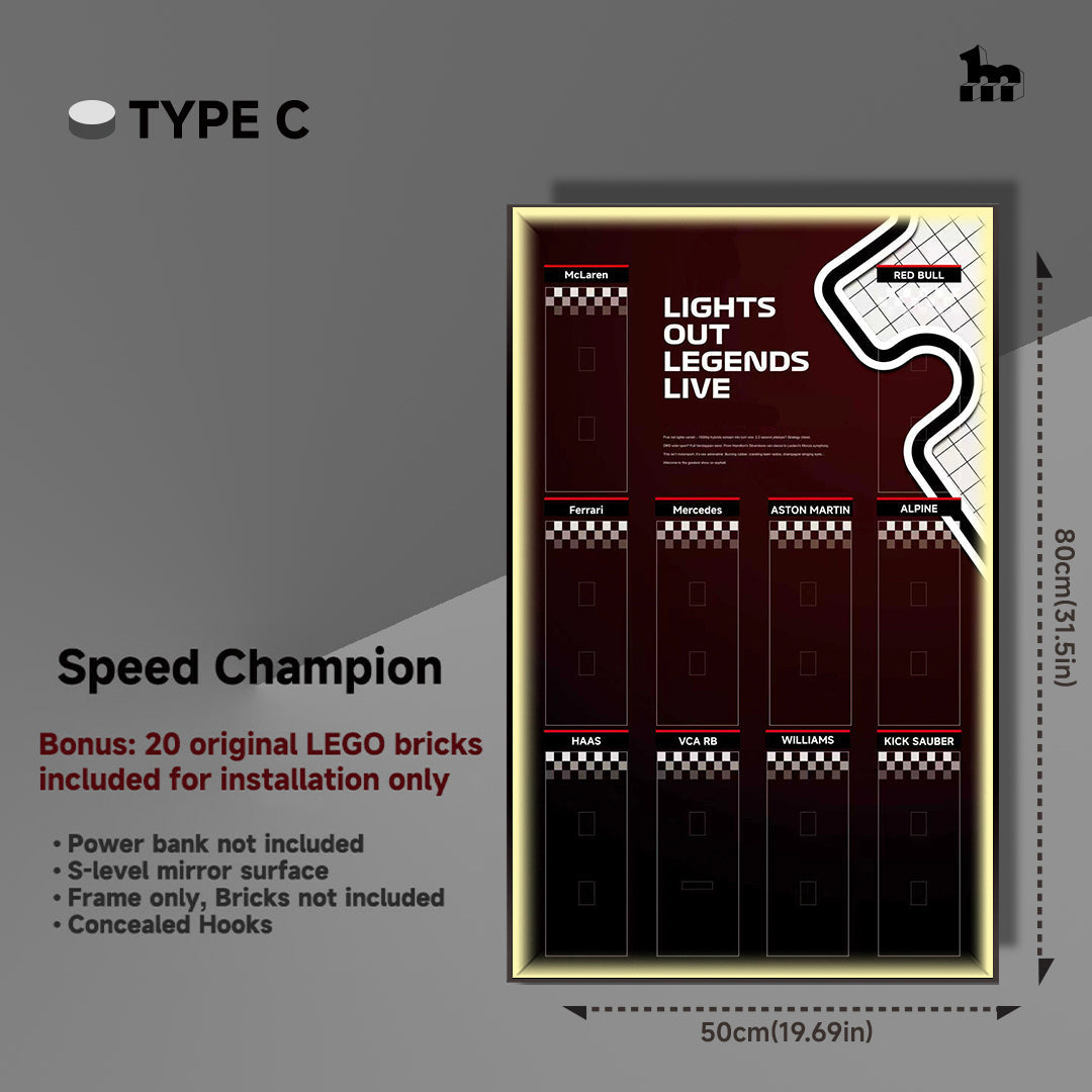 Car Display Frame for LEGO® Speed Champions f1 Series