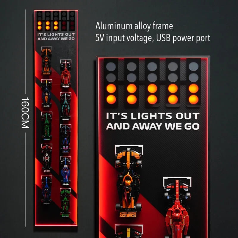 【Designer Edition】Car Display Vertical Frame for LEGO® Speed Champions F1