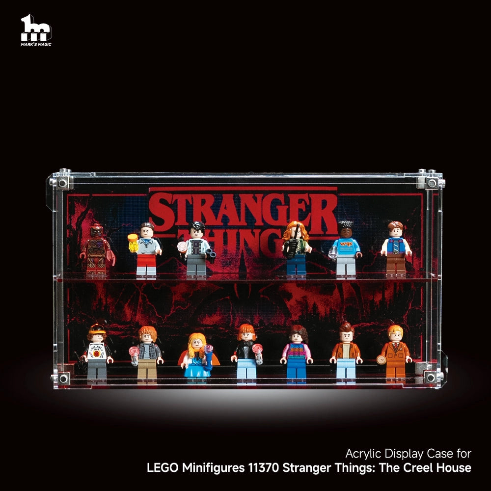 Wall-Mountable Acrylic Display case For LEGO® Minifigures 11370 Stranger Things: The Creel House