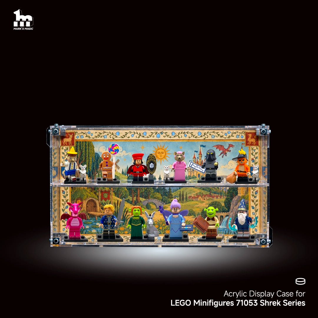 Vitrine en acrylique pour figurines LEGO® 71053 de la série Shrek