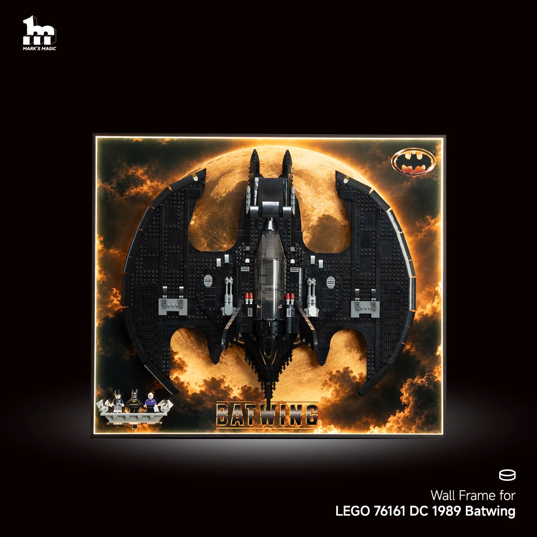 【Précommande sous 15 jours】Cadre d’exposition mural pour LEGO 76161 DC 1989 Batwing