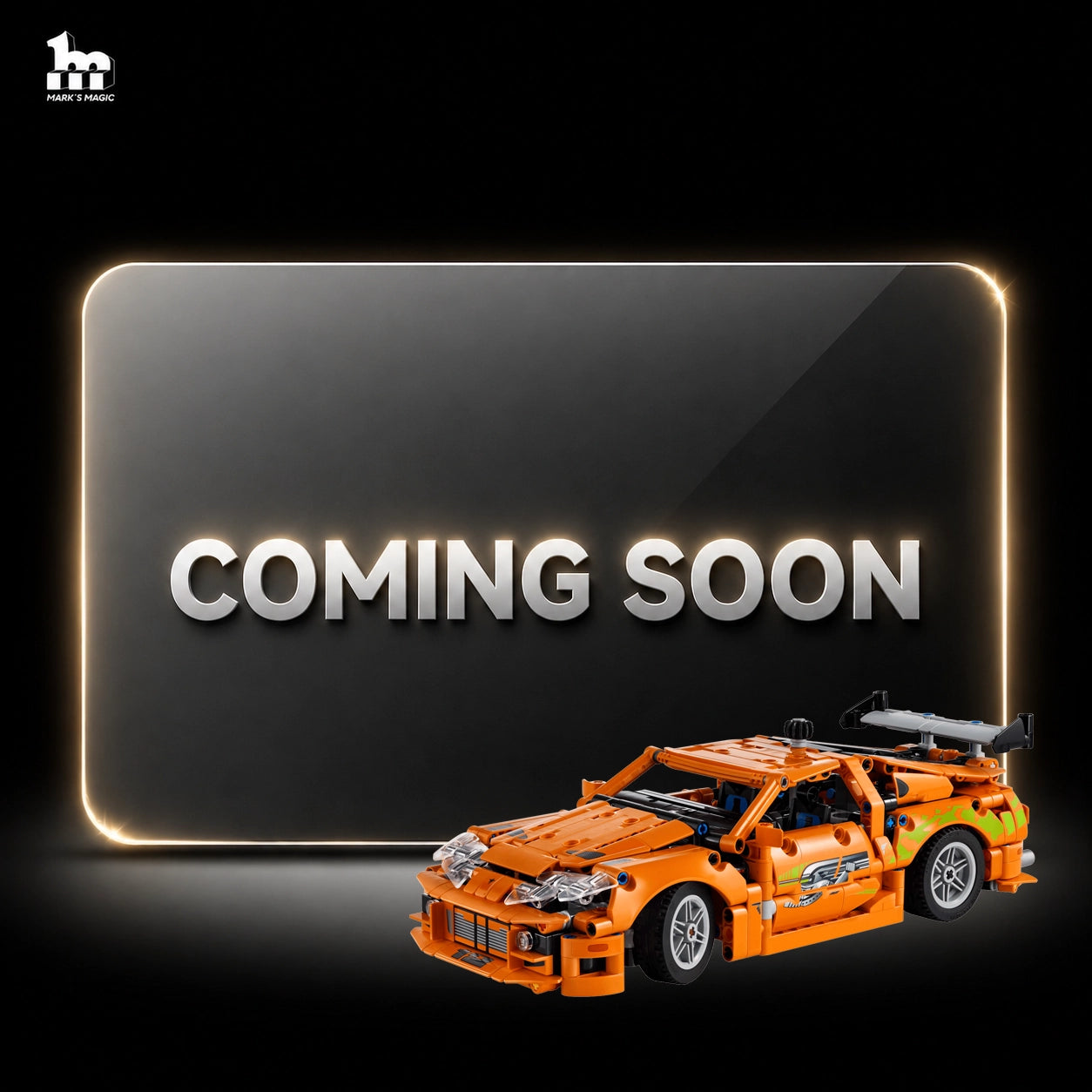 Wall Display Frame For Lego Technic™ 42204 Fast and Furious Toyota Supra MK4