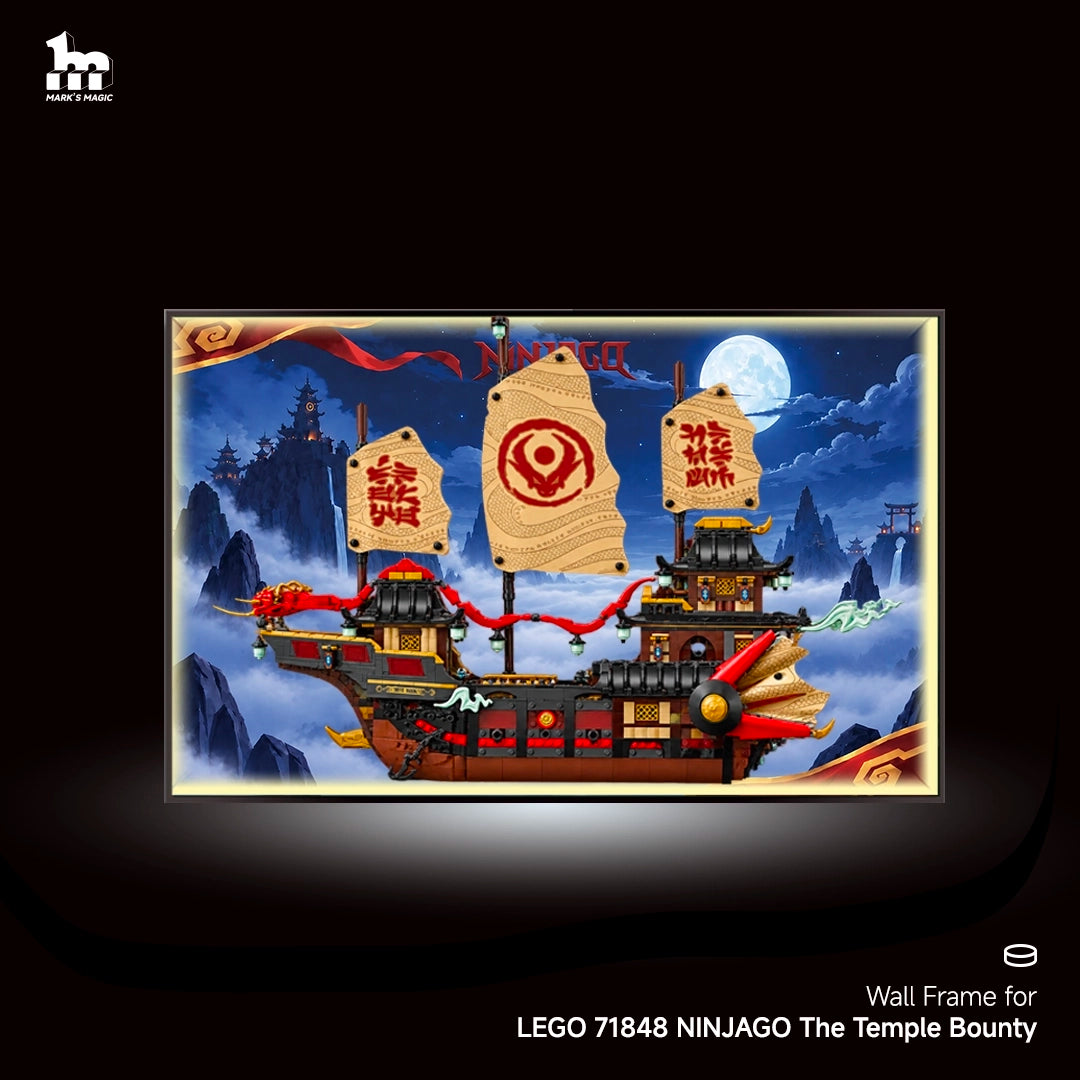 Wall Display Frames For LEGO® NINJAGO® 71848 The Temple Bounty