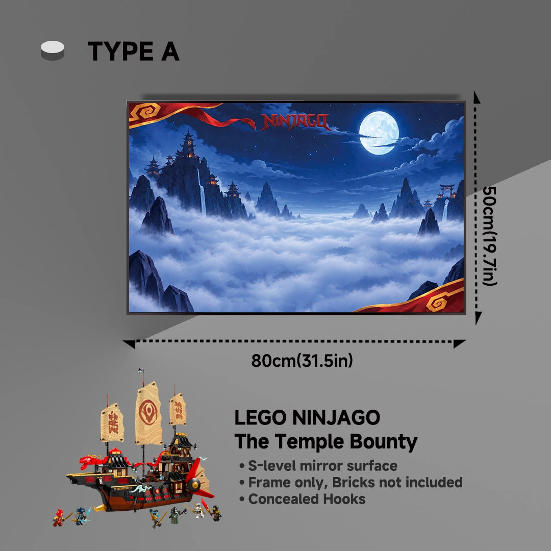 Wall Display Frames For LEGO® NINJAGO® 71848 The Temple Bounty