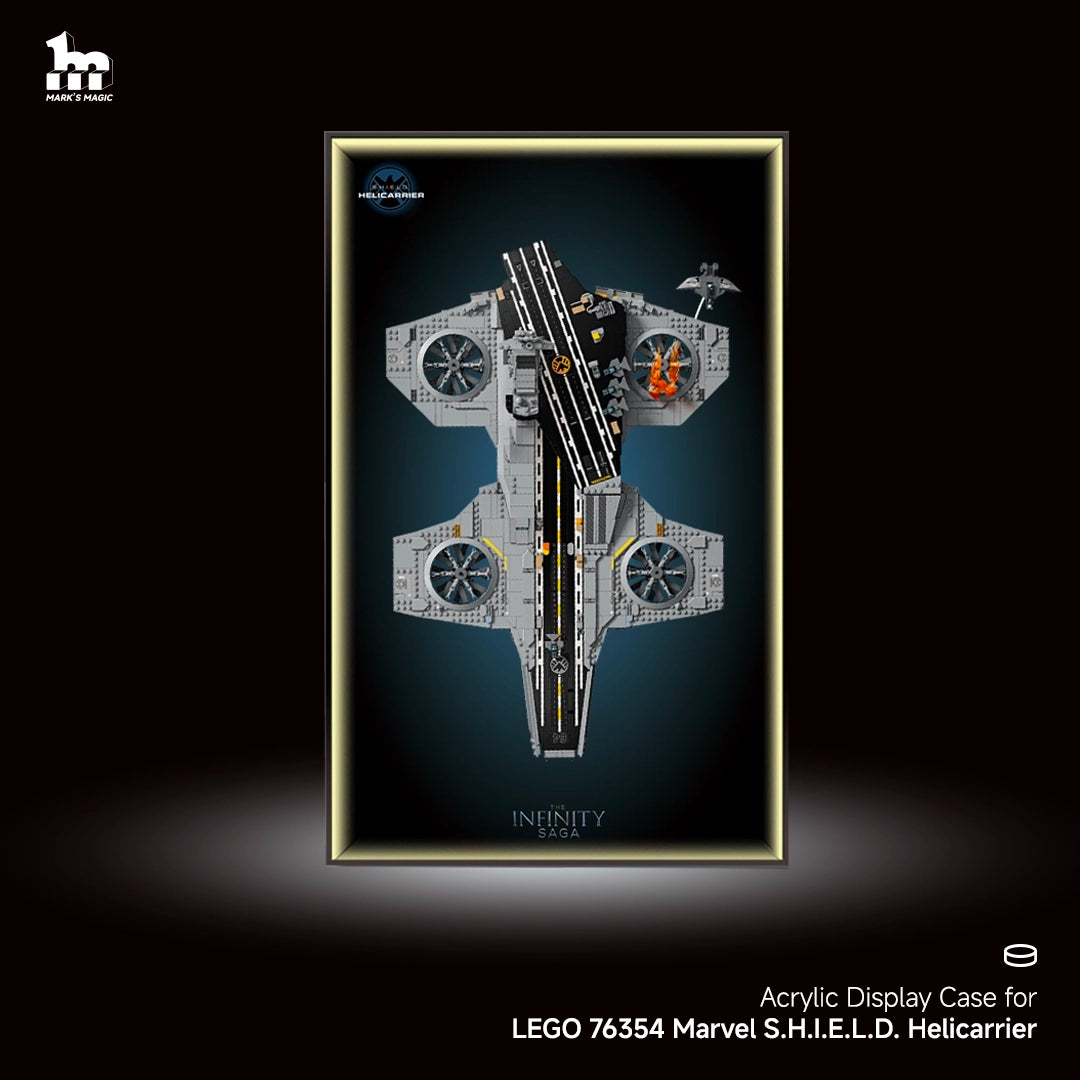 Wall Display Frame For LEGO Marvel 76354 S.H.I.E.L.D. Helicarrier