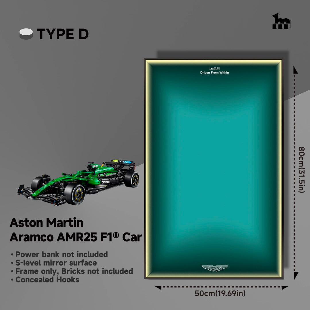 Wall Display Frame For LEGO Technic F1 42240 Aston Martin AMR25