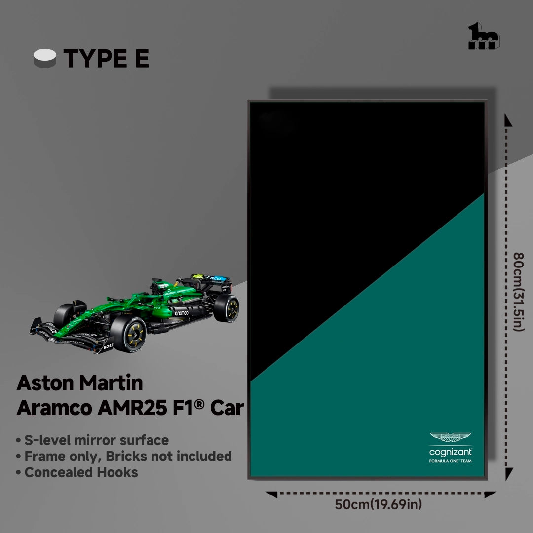 Wall Display Frame For LEGO Technic F1 42240 Aston Martin AMR25