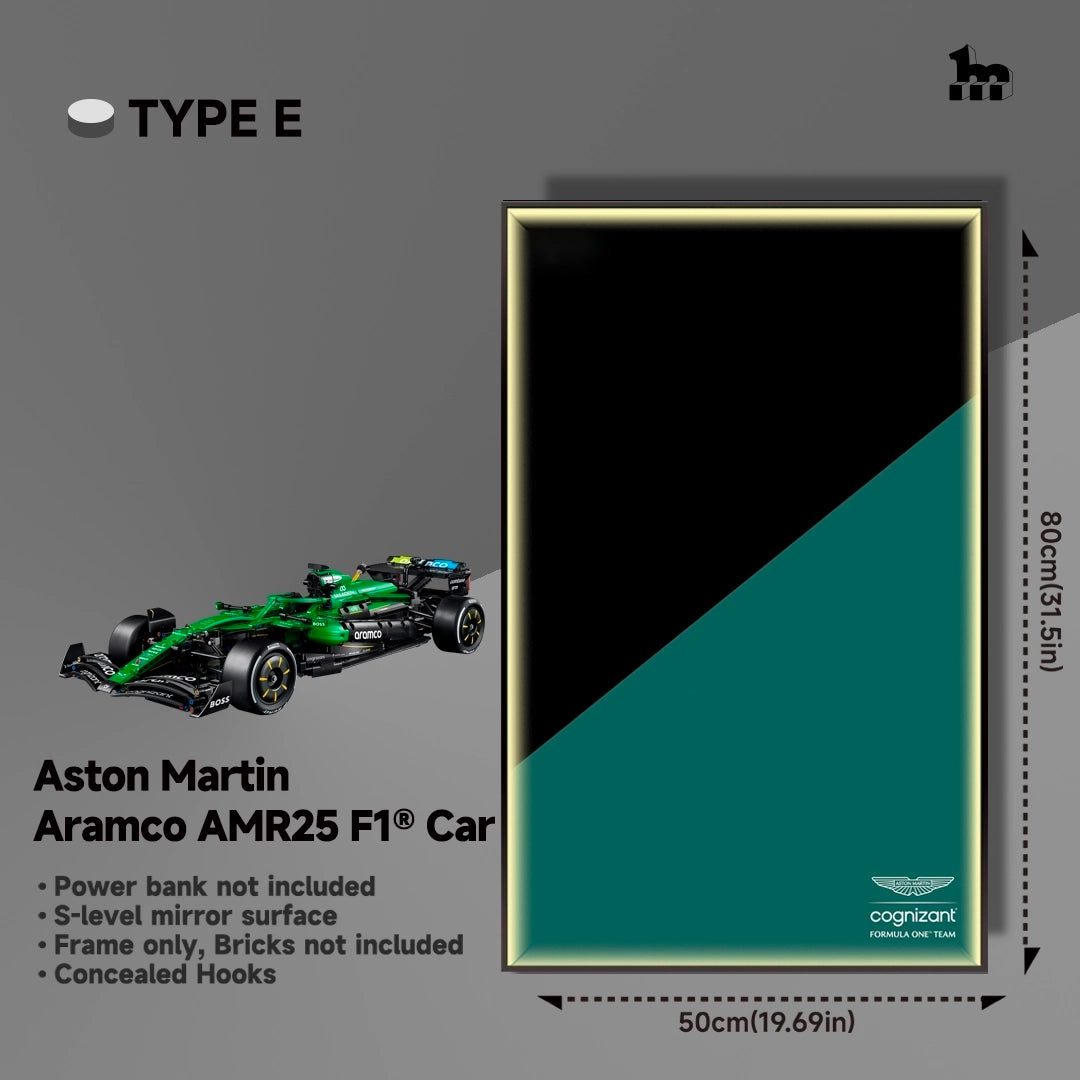 Wall Display Frame For LEGO Technic F1 42240 Aston Martin AMR25