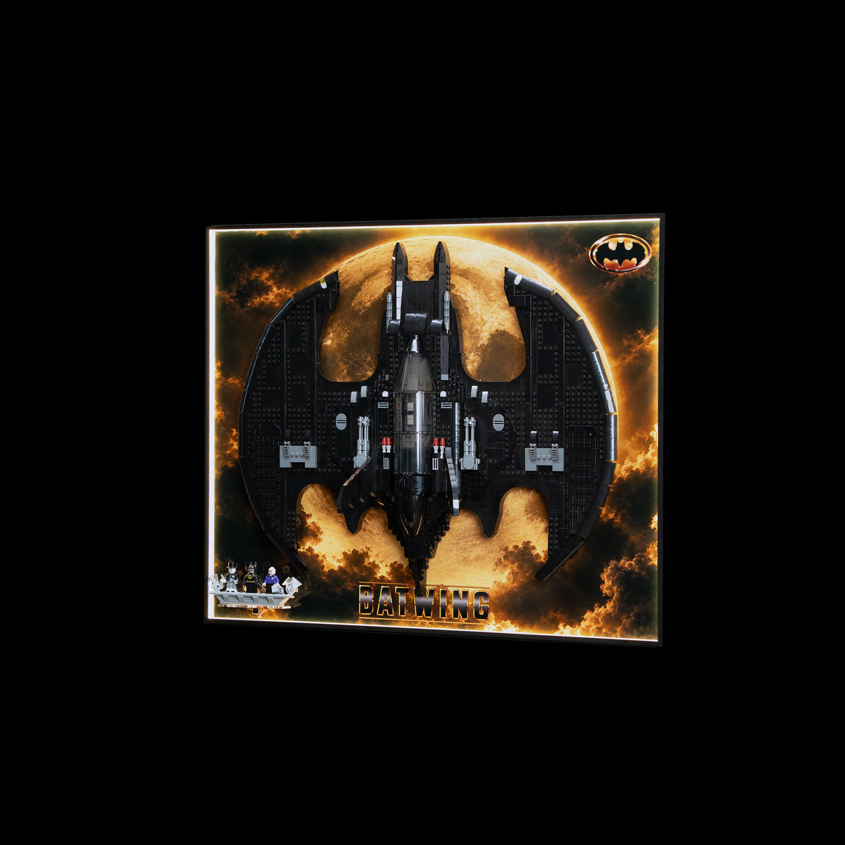 【Précommande sous 15 jours】Cadre d’exposition mural pour LEGO 76161 DC 1989 Batwing