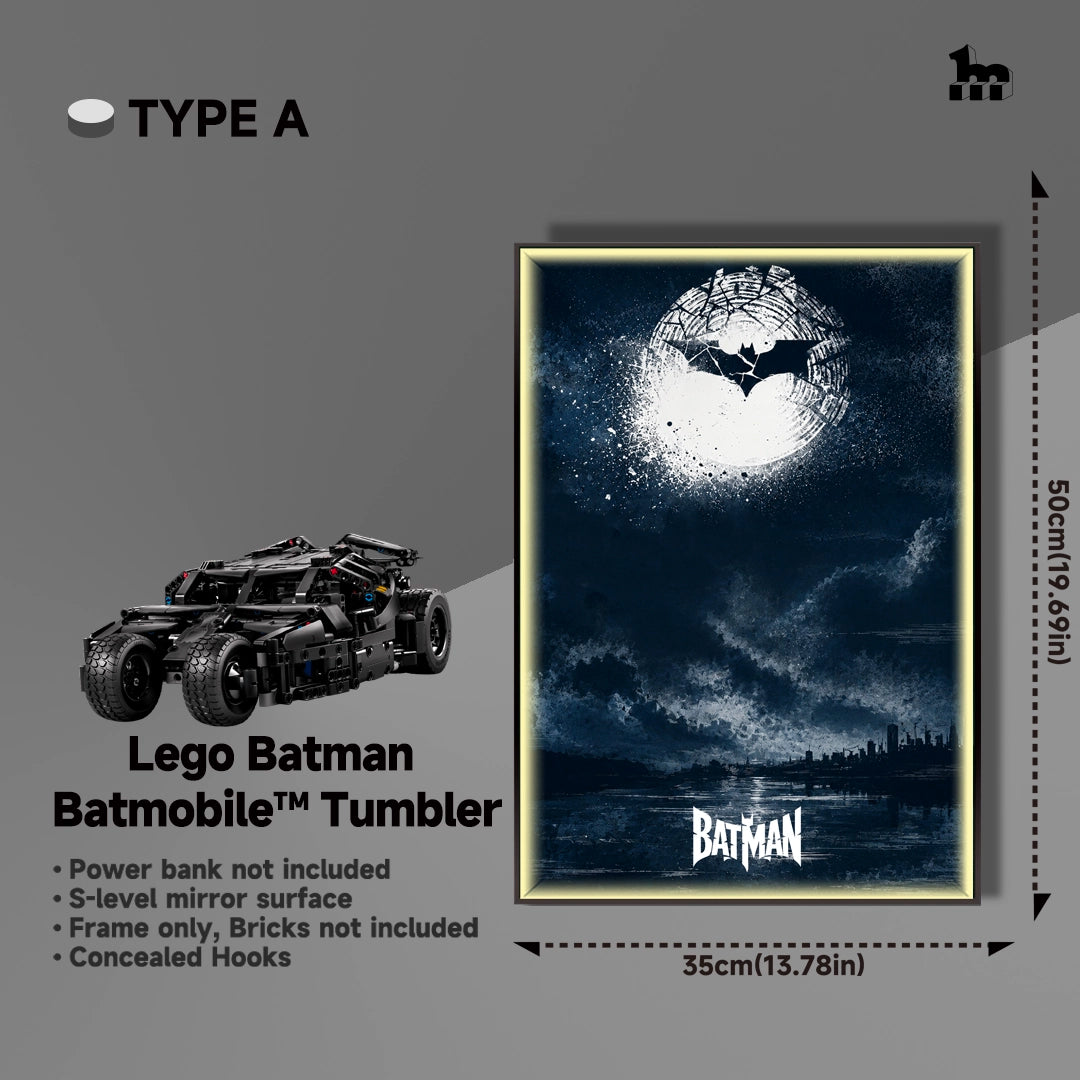 Cadre mural d'exposition pour Lego Batman 42239 Batmobile™ Tumbler