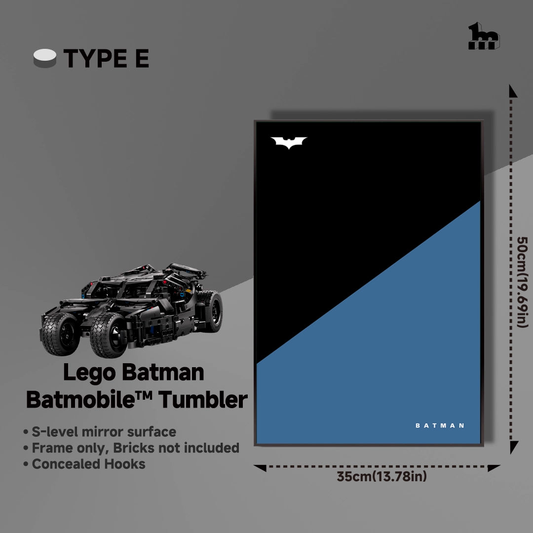 Cadre mural d'exposition pour Lego Batman 42239 Batmobile™ Tumbler