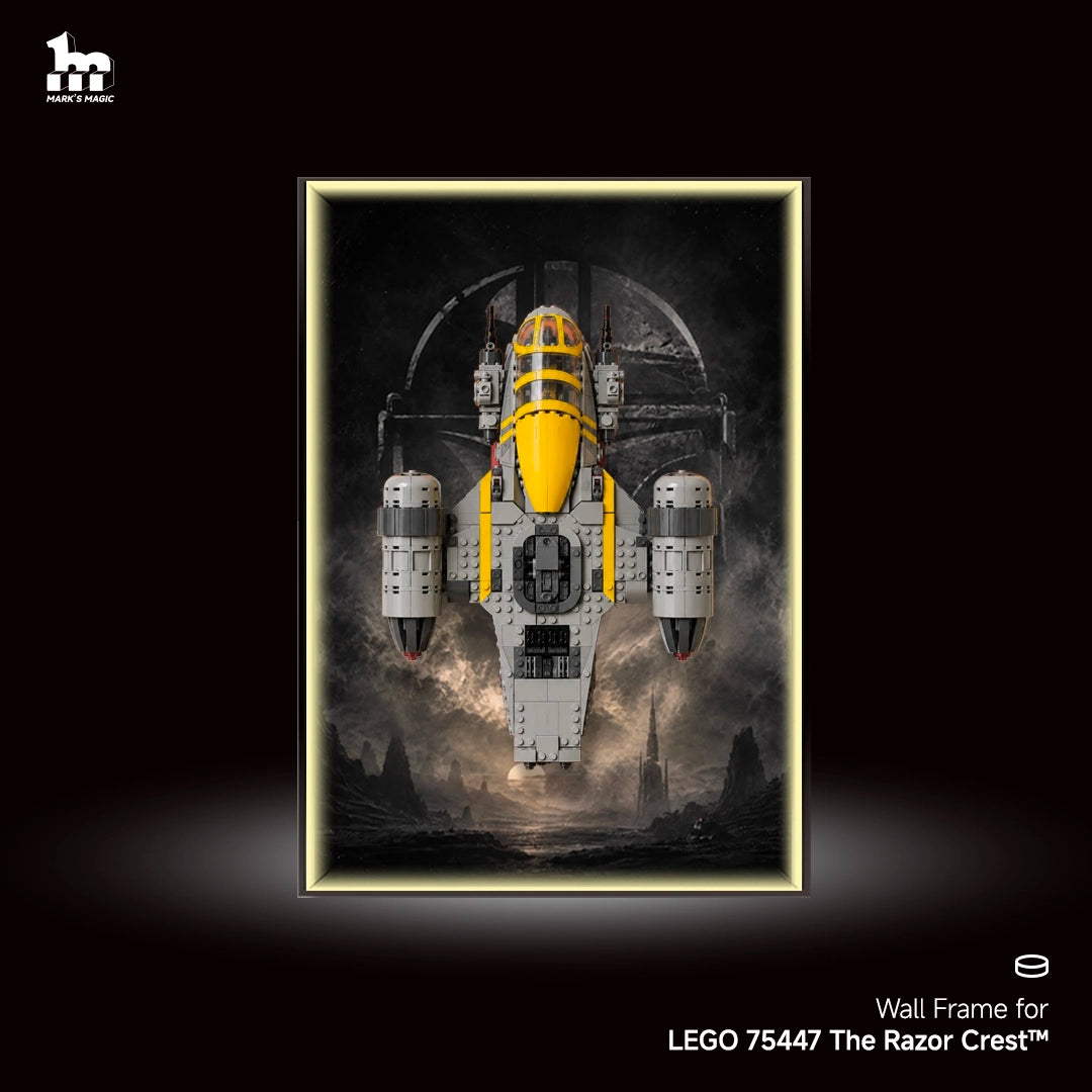 Wall Display Frame For Lego Star Wars The Mandalorian 75447 The Razor Crest™