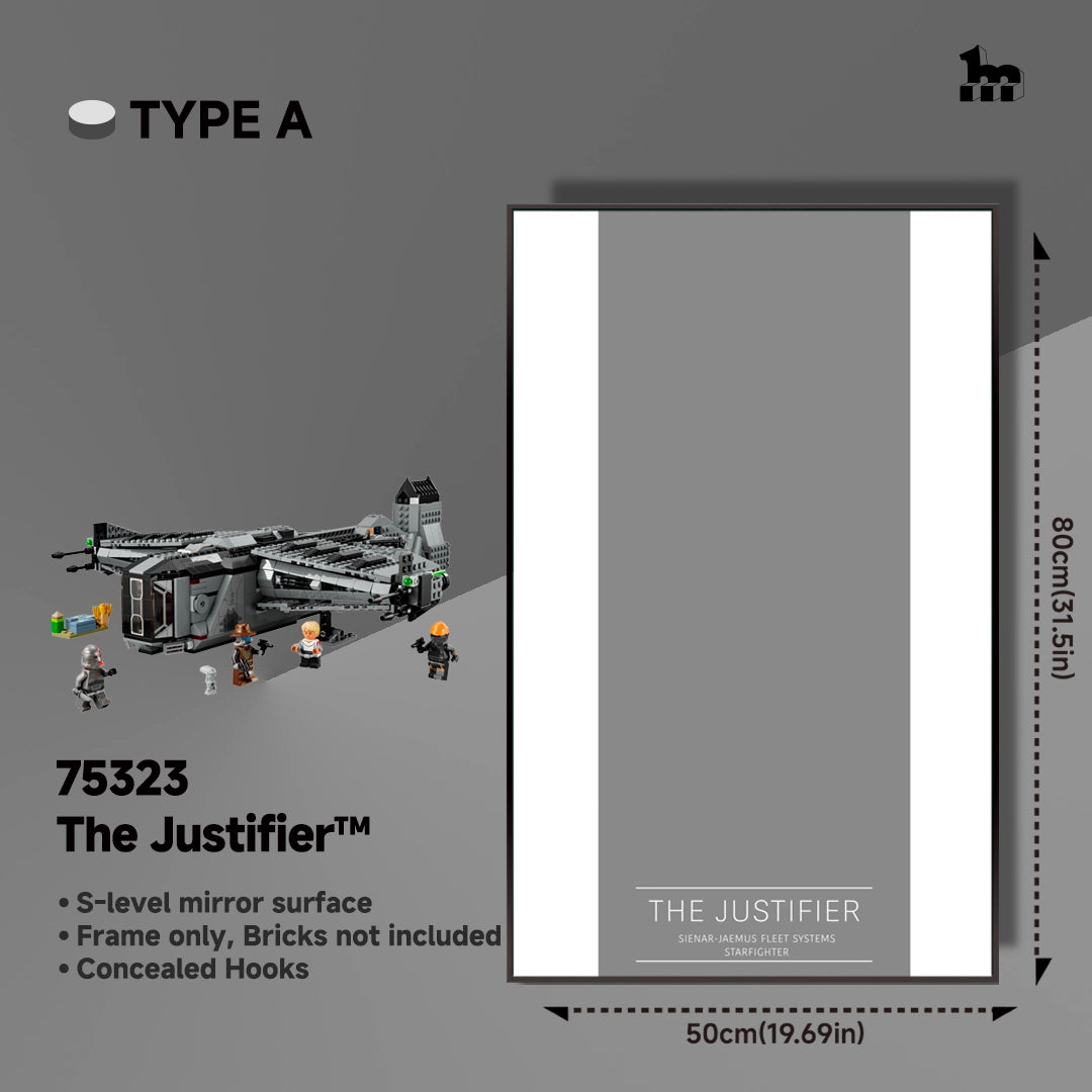 Wall Display Frame for LEGO® Star Wars 75323 The Justifier™