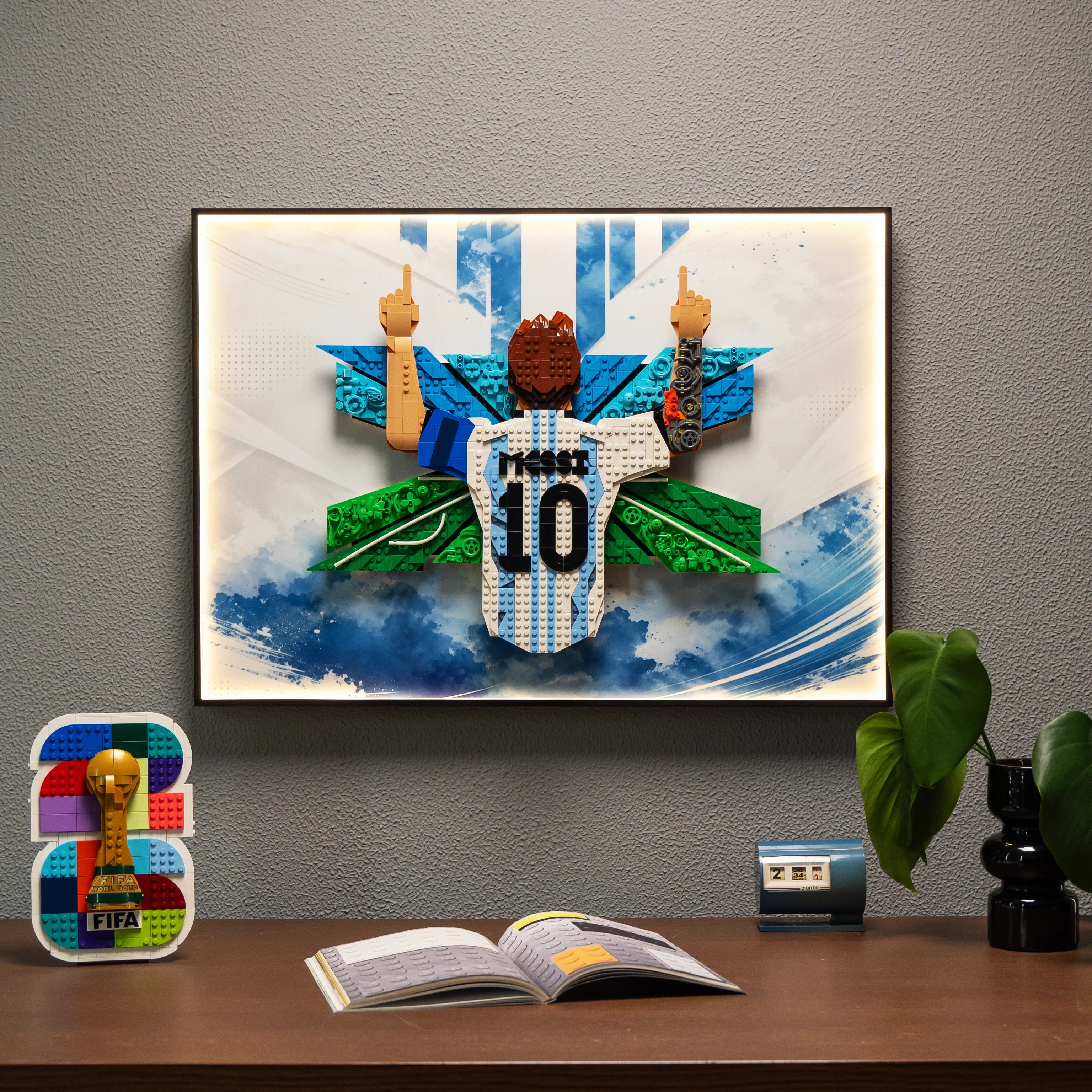 Wall Display Frames For LEGO Editions 43018 Lionel Messi – Celebration