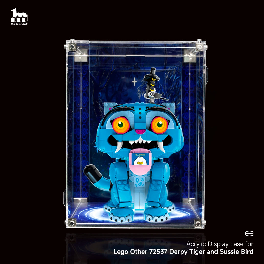 Wall Mount Display Case For LEGO® Other 72537 Derpy Tiger and Sussie Bird