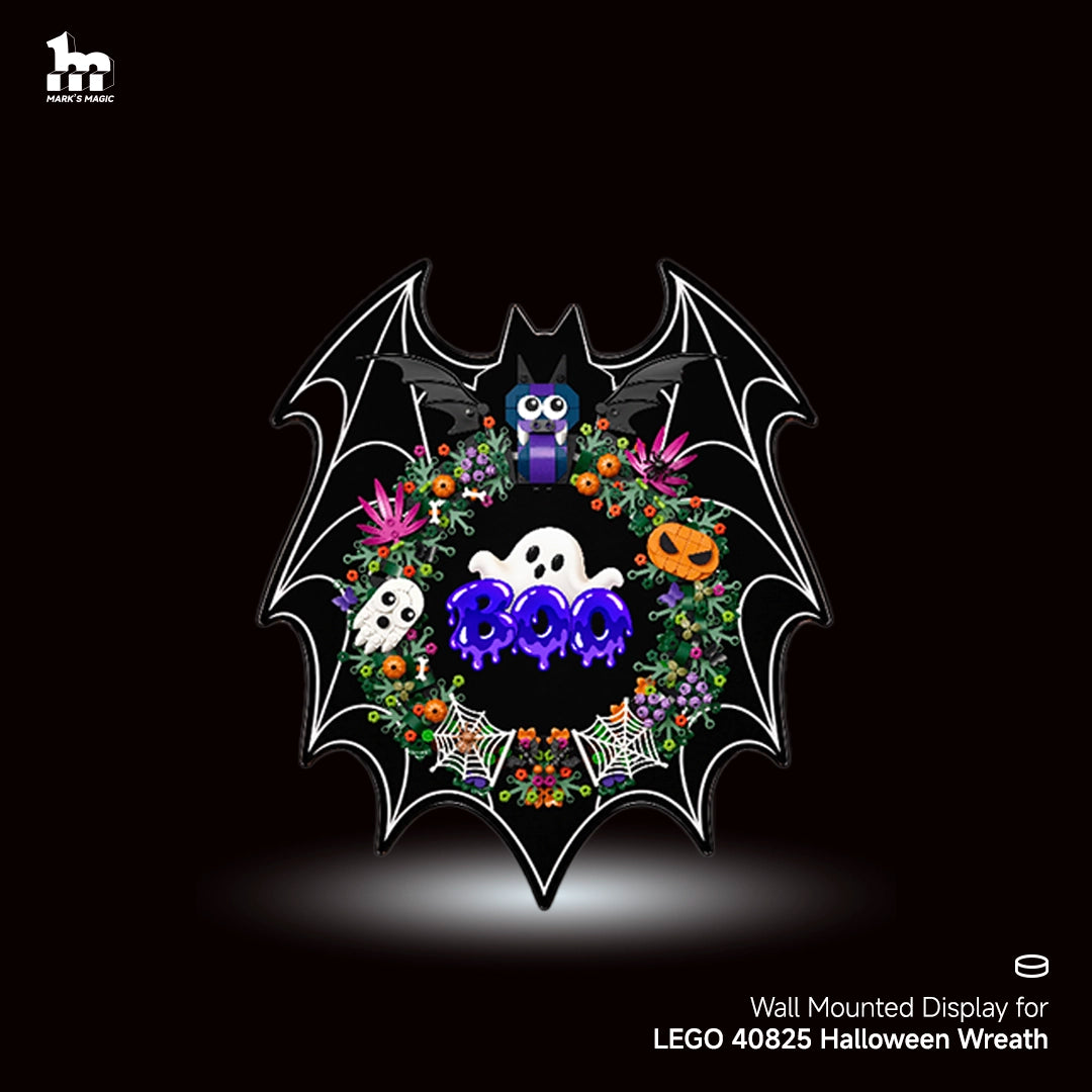 Wall Mounted Acrylic Display for LEGO® 40825 Halloween Wreath