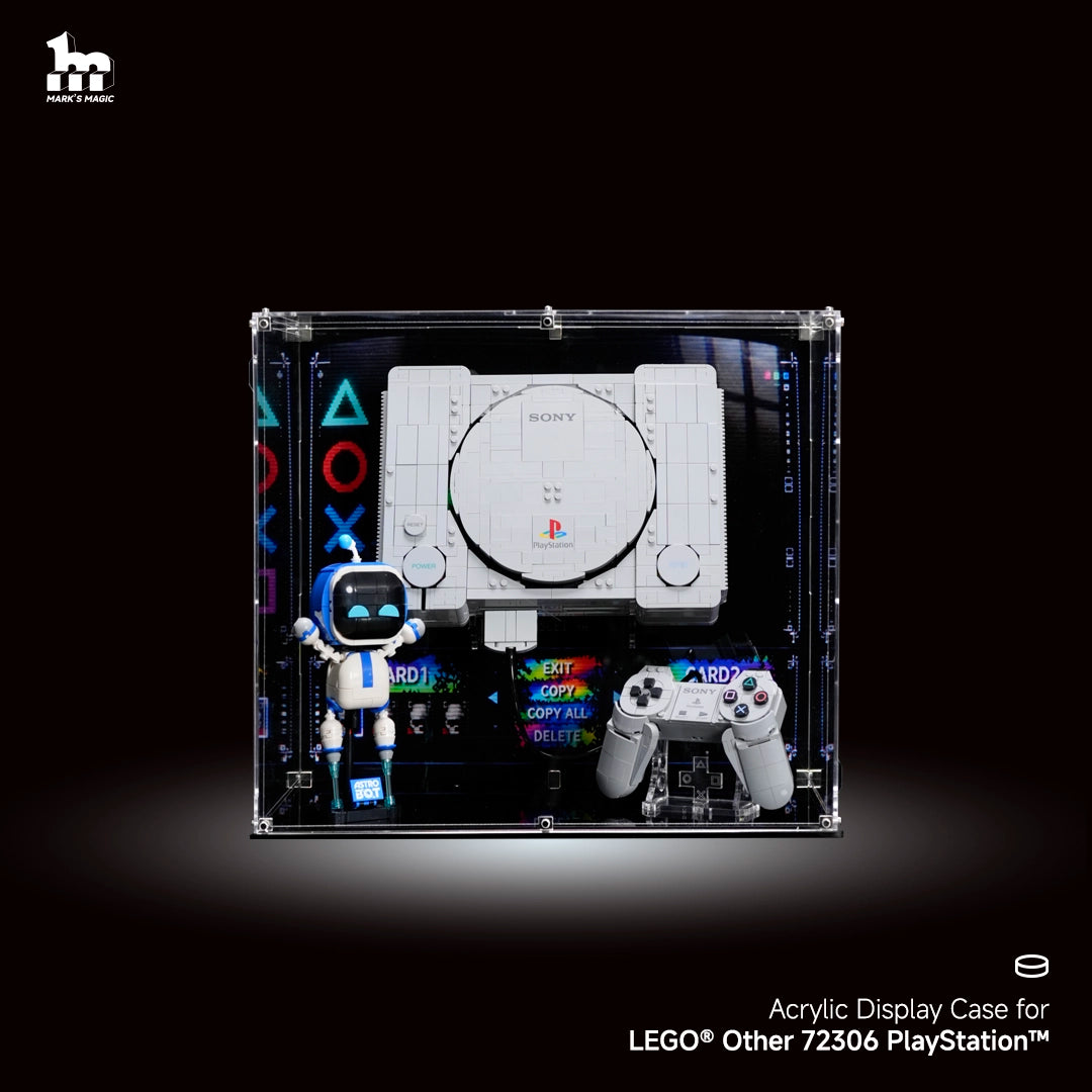Wall mounted Display Case For LEGO® Other 72306 PlayStation™