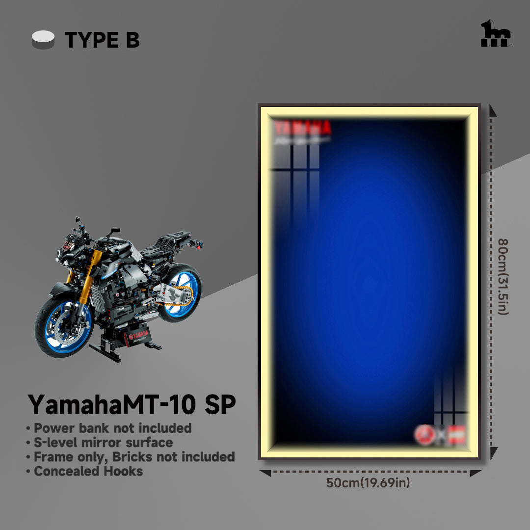 Lego Yamaha car frame for wall