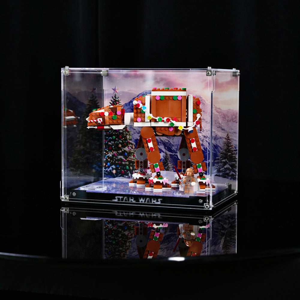 【Premium】 Display Case For LEGO 40806 Gingerbread AT-AT™ Walker
