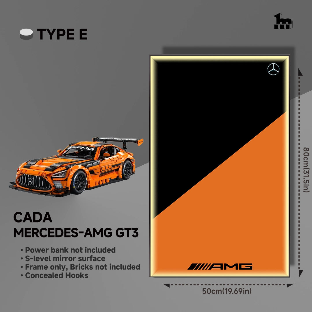 Car Display Wall Frame for CaDA Mercedes-AMG GT3