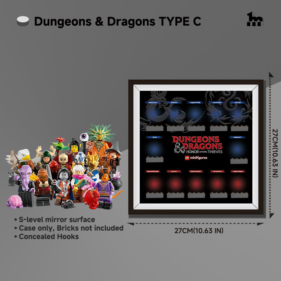 Premium Display Case for LEGO® Minifigures Dungeons & Dragons