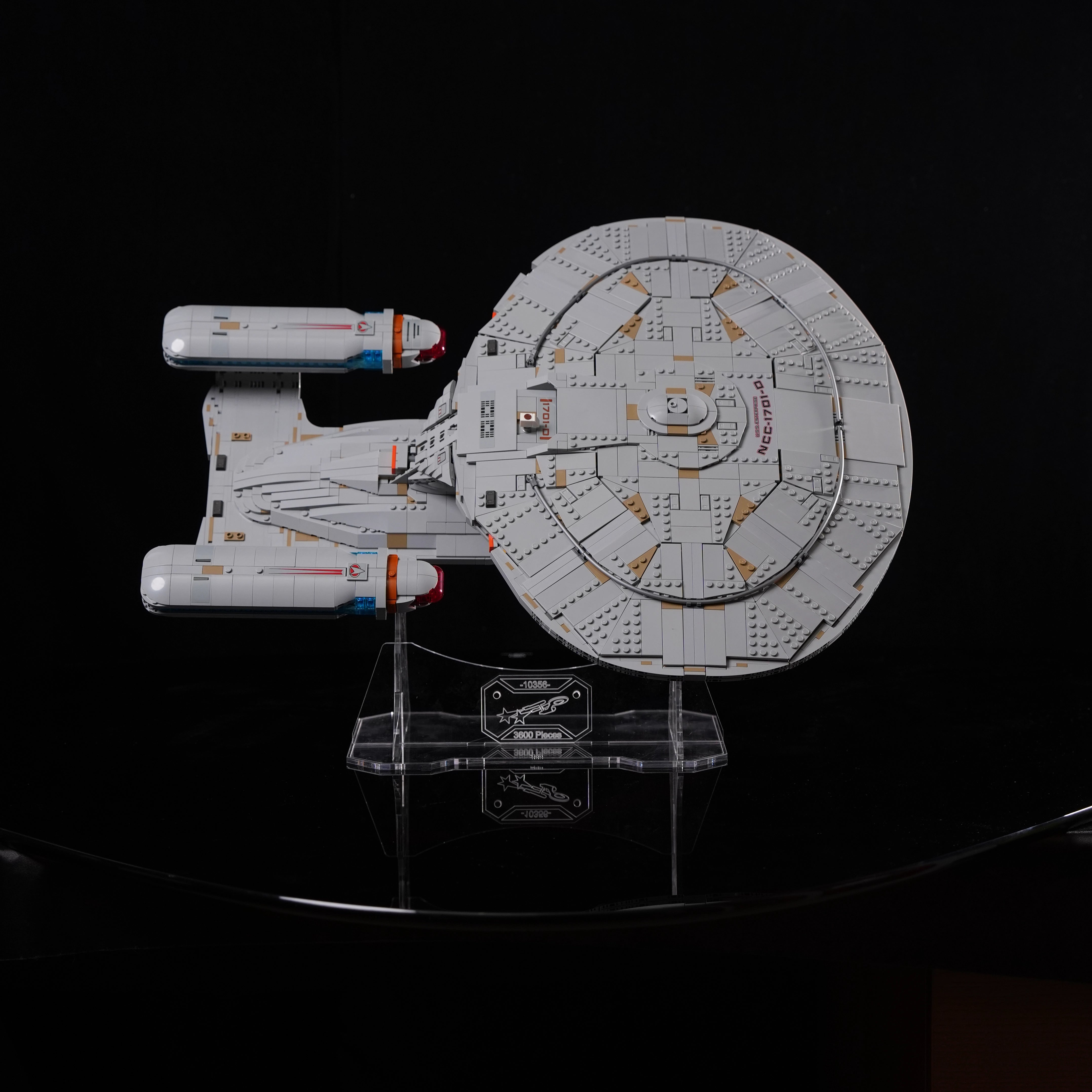 【Premium】 Acrylic Stand For LEGO 10356 Star Trek: U.S.S. Enterprise NCC-1701-D™