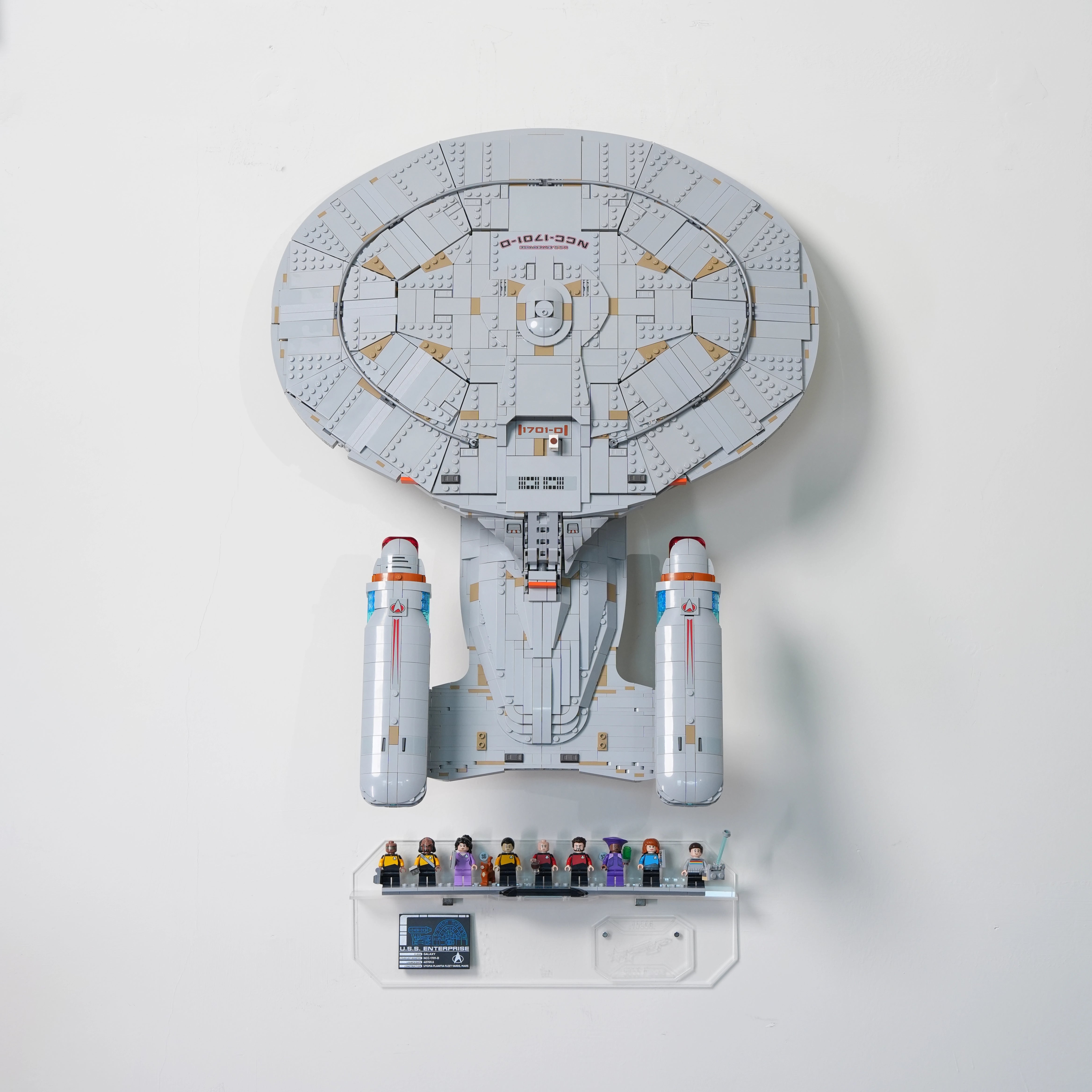 Cadre d'exposition mural pour LEGO® ICONS 10356 Star Trek : U.S.S. Enterprise NCC-1701-D™