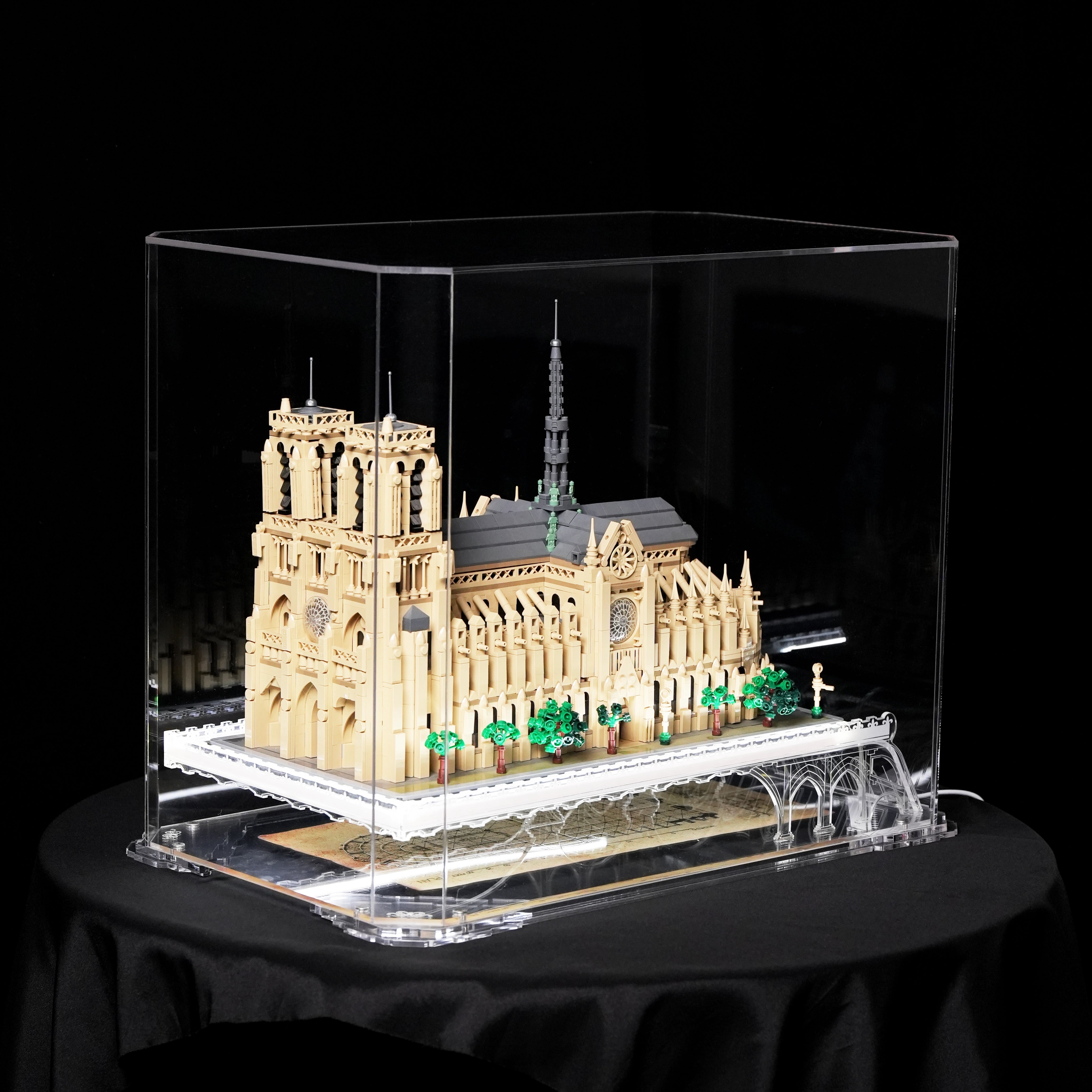 LED Display Case For LEGO 21061 Notre-Dame de Paris