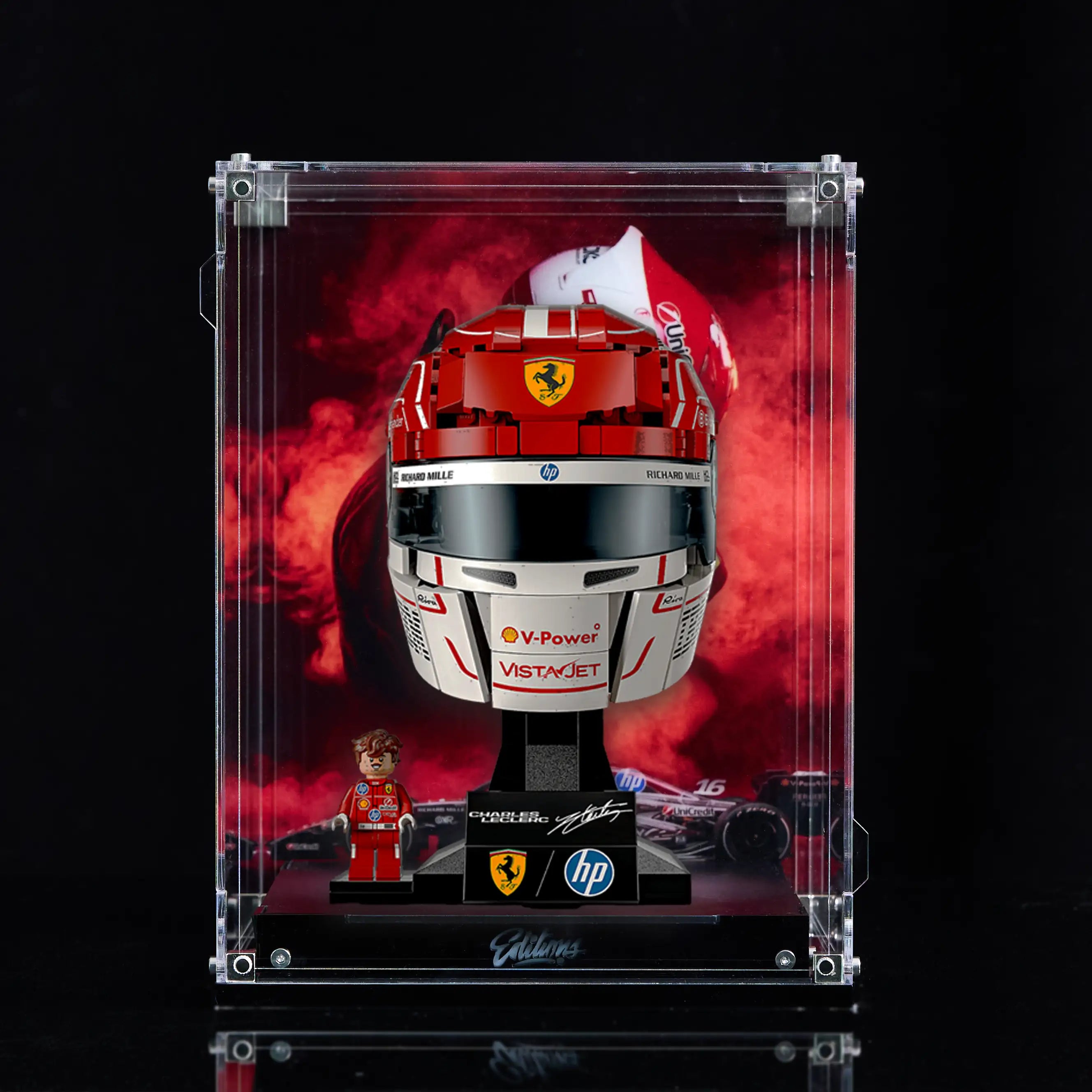 【PREMIUM】 Display Case For LEGO® Editions F1 helmets