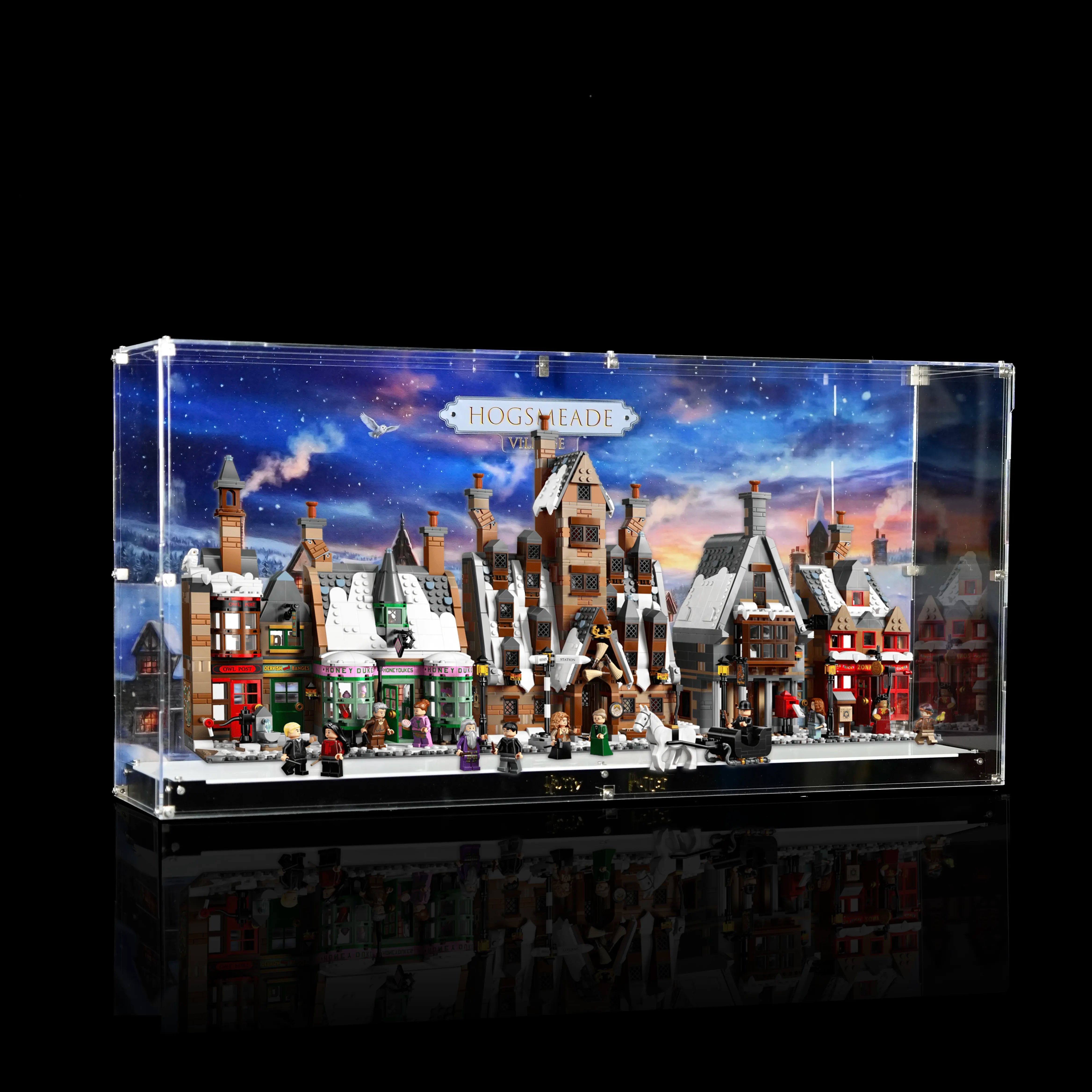 【PREMIUM】Acrylic Display case For LEGO® Harry Potter™ 76457 Hogsmeade™ Village – Collectors' Edition