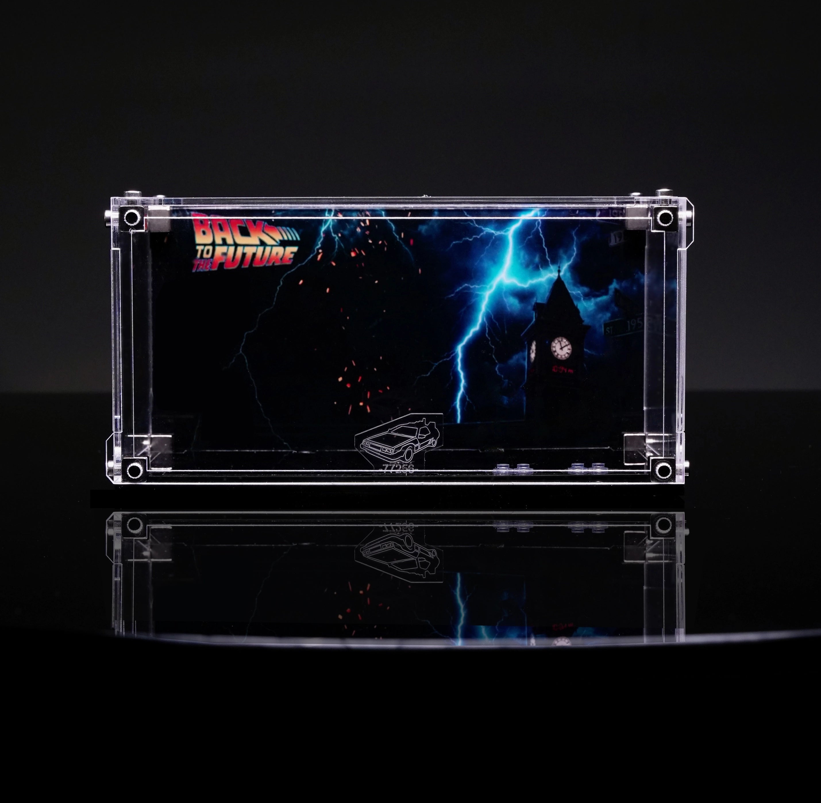 Acrylic Display case for LEGO® 77256 Time Machine from Back to the Future
