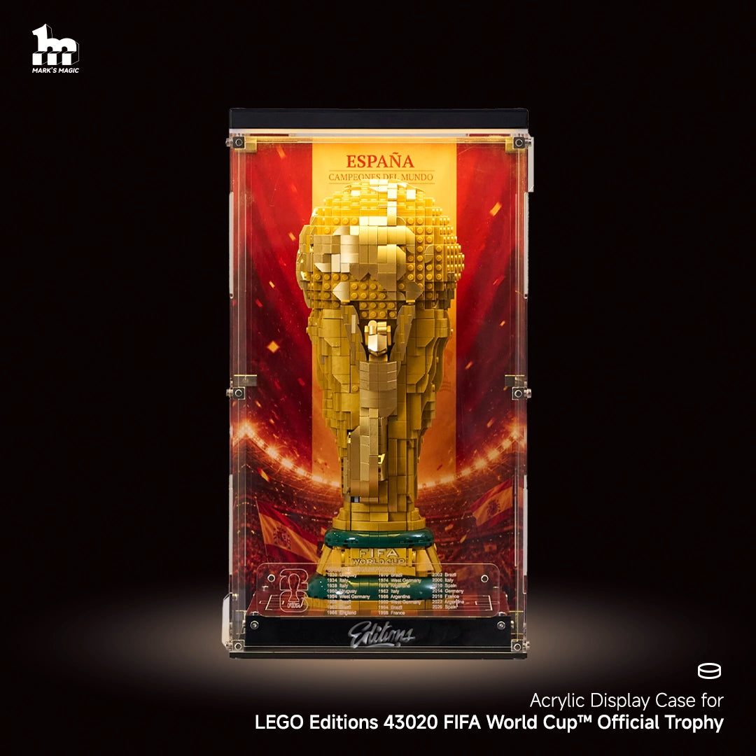 【PREMIUM】 Light Up Display Case For LEGO 2026 FIFA World Cup™ Official Trophy - Champions Edition