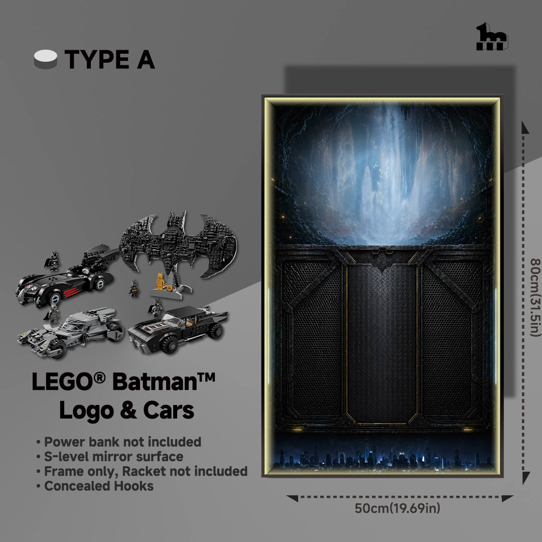 Wall Display Frames For LEGO® batman logo & cars (76330) (76332) (76333) (76331)